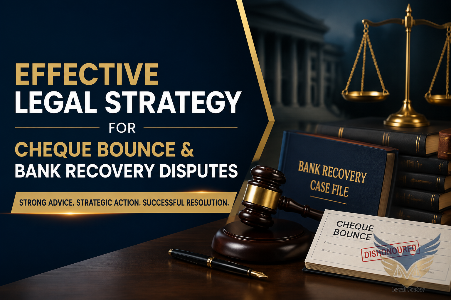 How Can You Build an Effective Legal Strategy for Cheque Bounce and Bank Recovery Disputes?