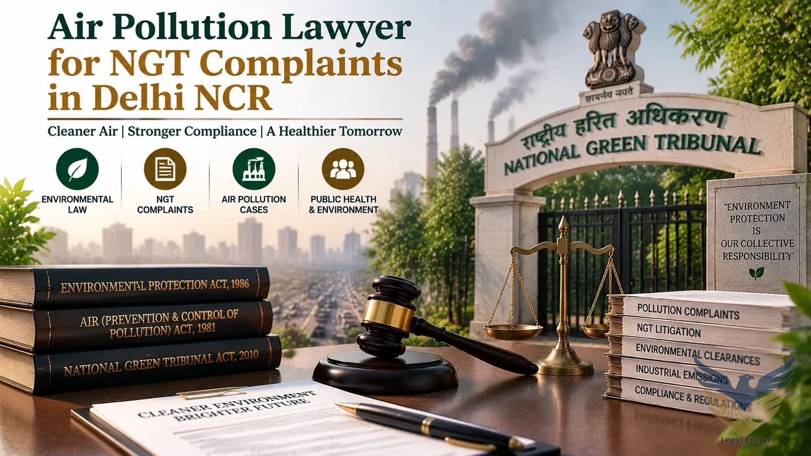 Air Pollution Lawyer for NGT Complaints Related to Dust, Smoke, Emissions and AQI Issues