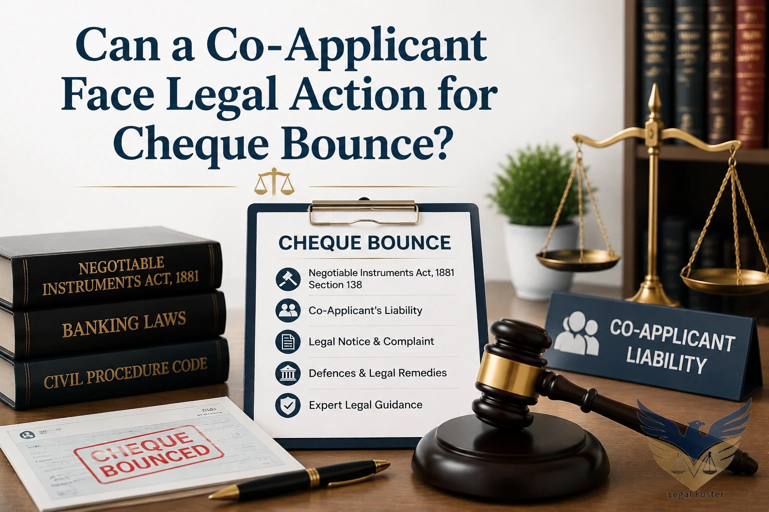 Can a Co-Applicant Face Legal Action for Cheques Issued From a Joint Loan Account?