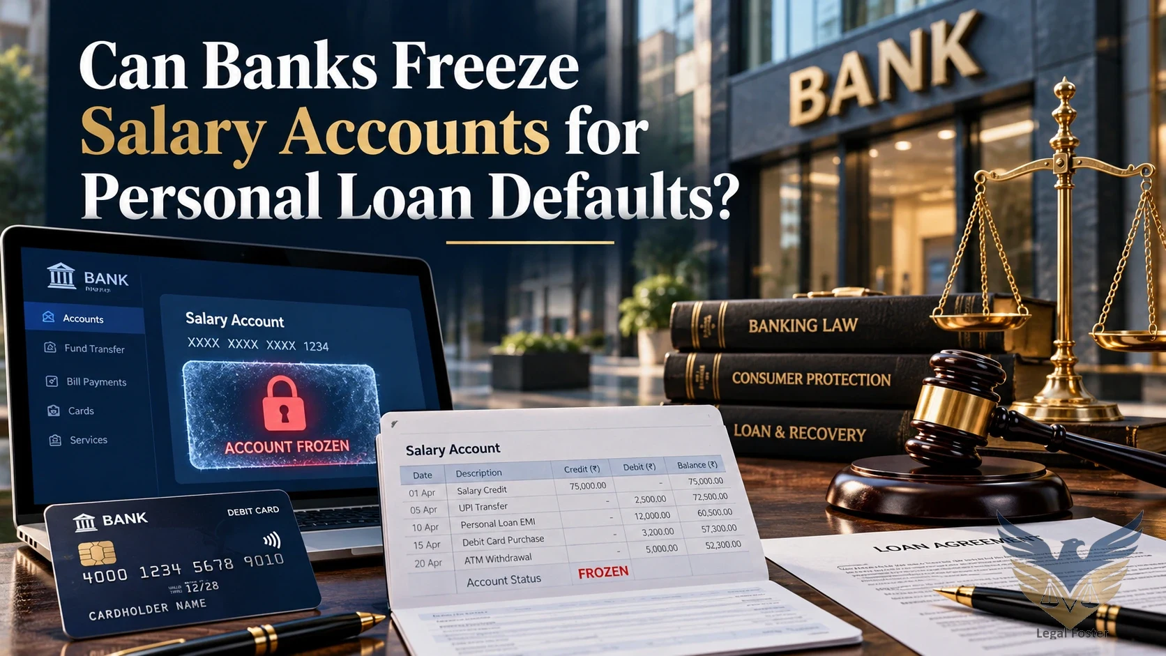 Can Banks Legally Freeze Your Salary Account Due to Personal Loan Default?