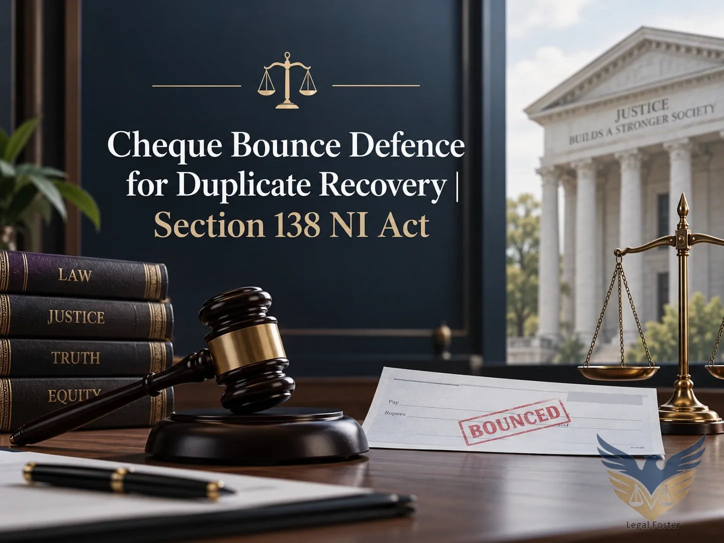 Cheque Bounce Defence for Duplicate Recovery Through Civil Suit and NI Act