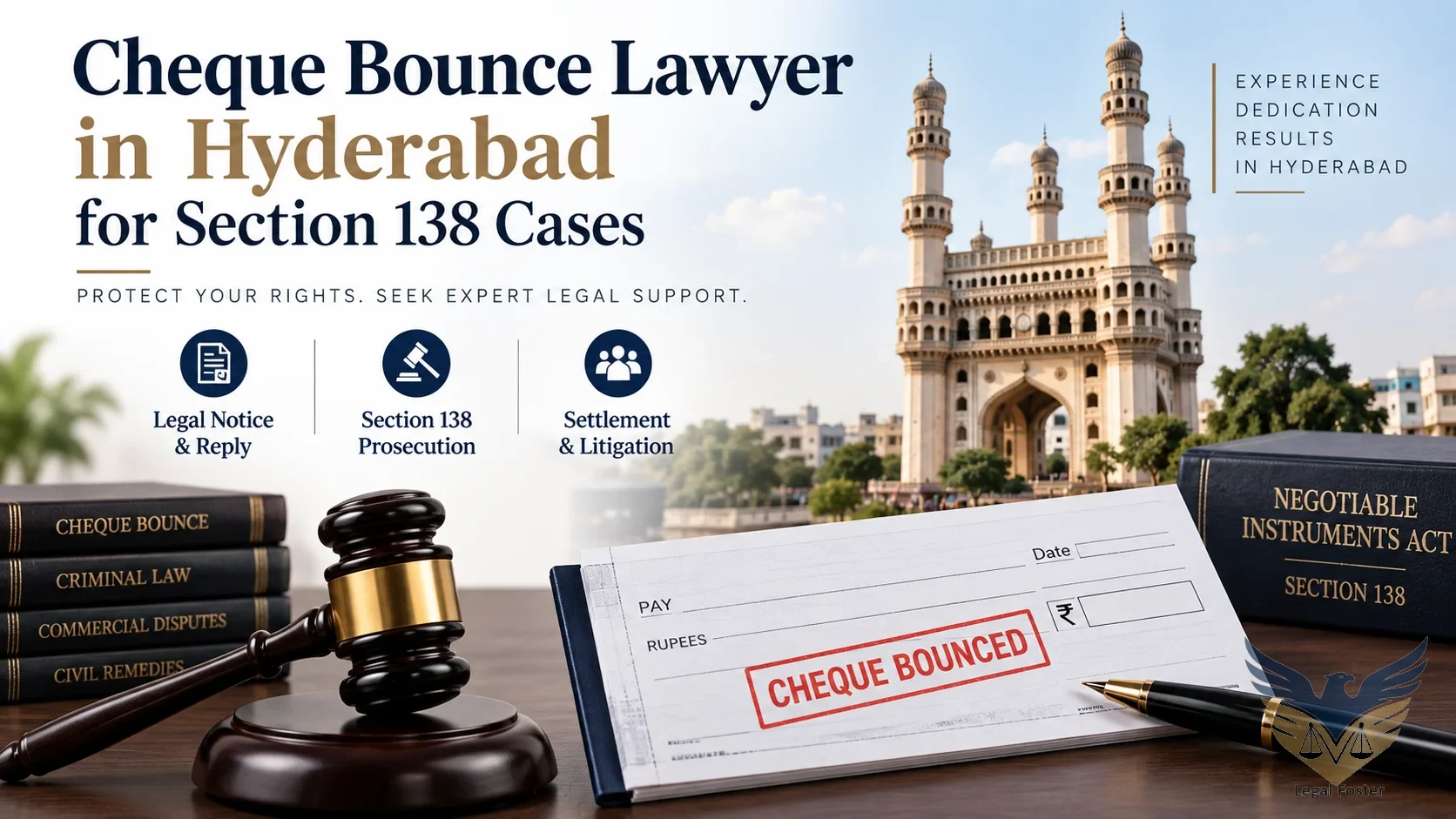 Cheque Bounce Lawyer in Hyderabad for Section 138 Notice and Trial