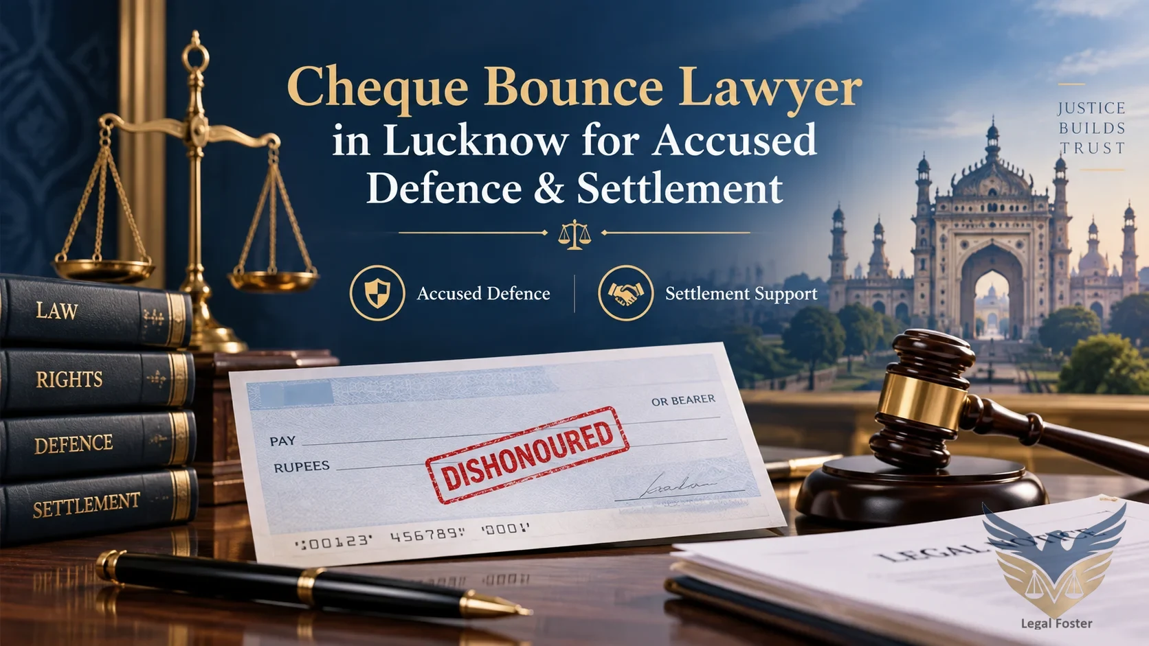 Cheque Bounce Lawyer in Lucknow for Accused Defence and Legal Settlement