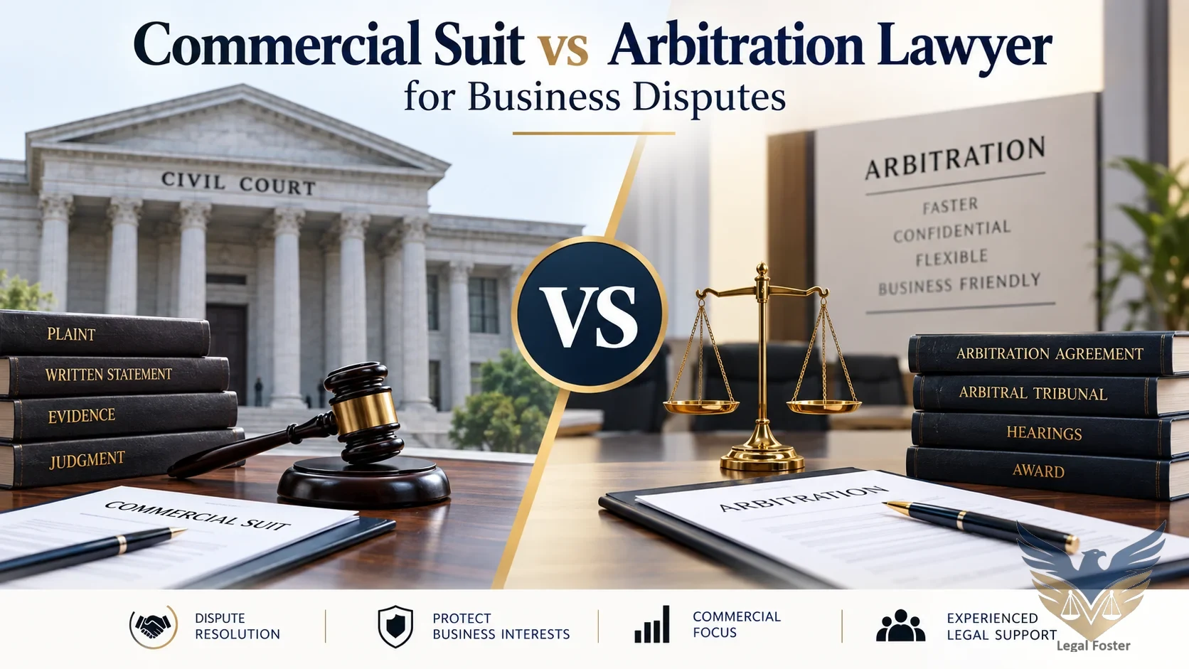 Commercial Suit vs Arbitration Choosing the Right Route for Business Disputes