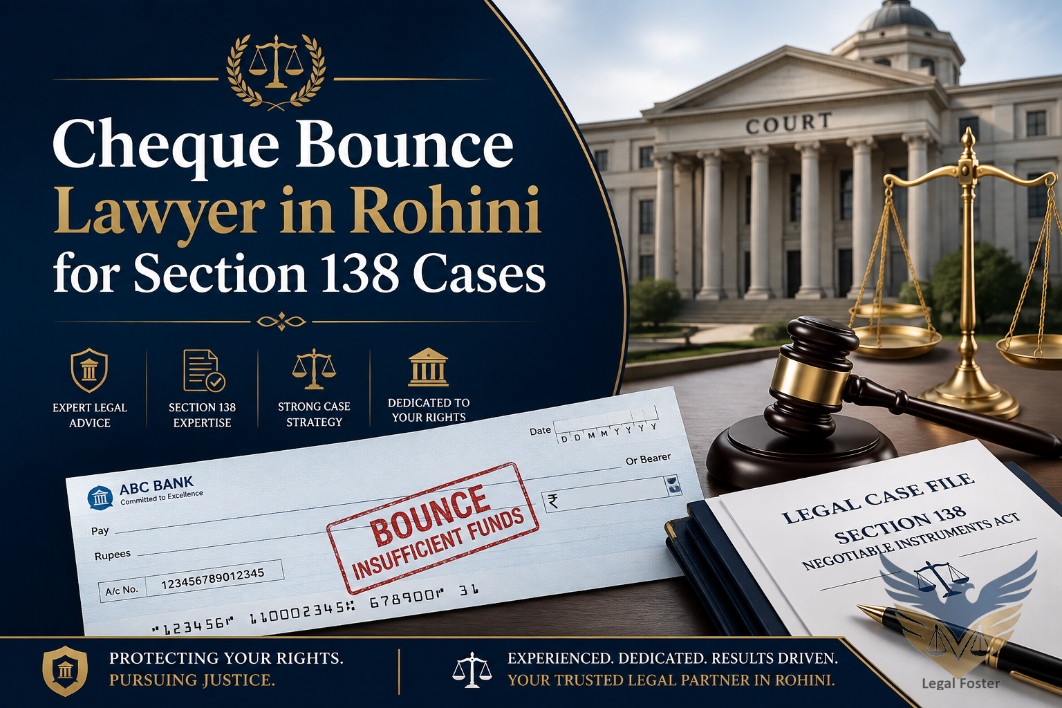 Do You Need a Cheque Bounce Lawyer in Rohini for Section 138 Cases?