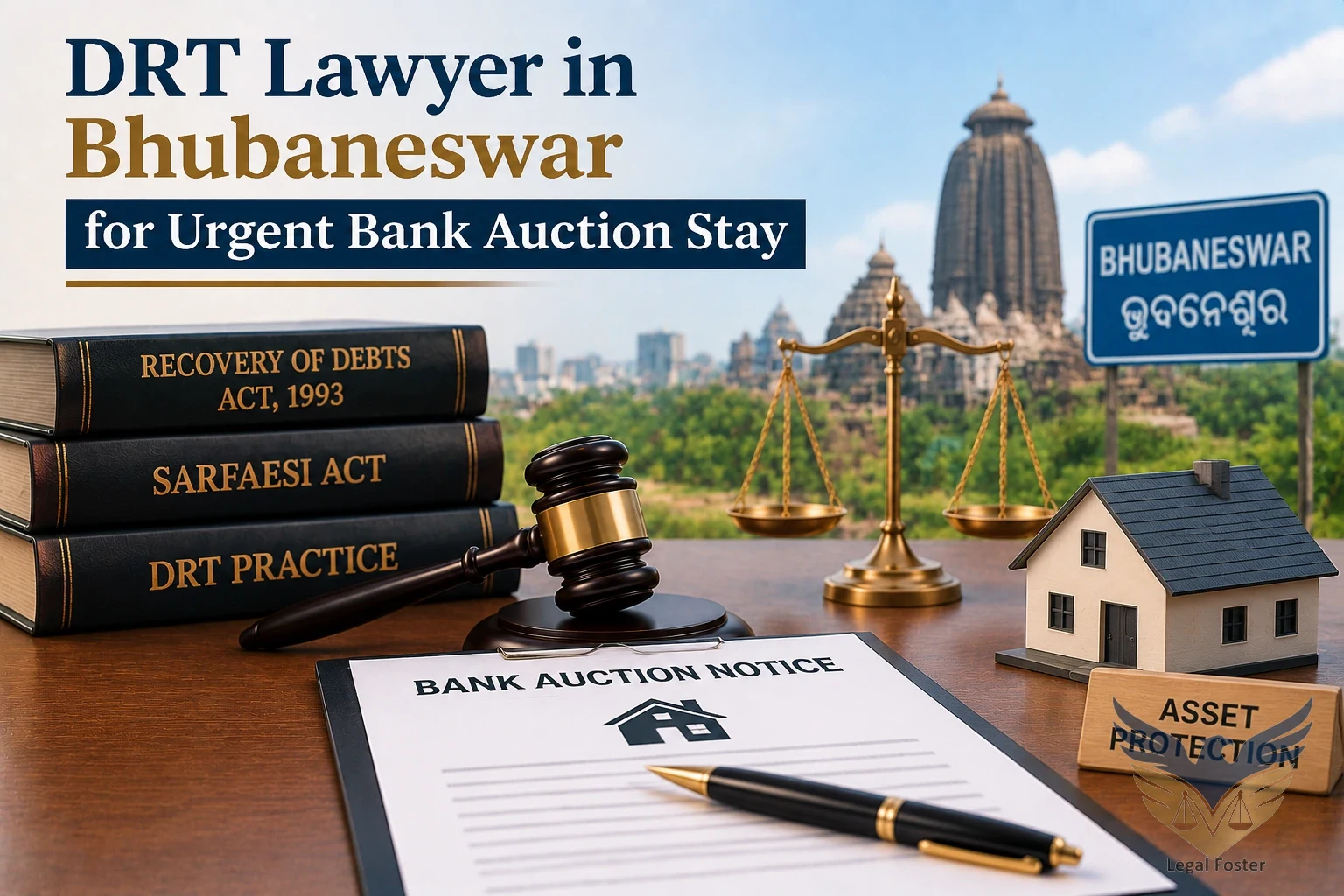 DRT Lawyer in Bhubaneswar: Legal Help to Stop Urgent Bank Property Auction
