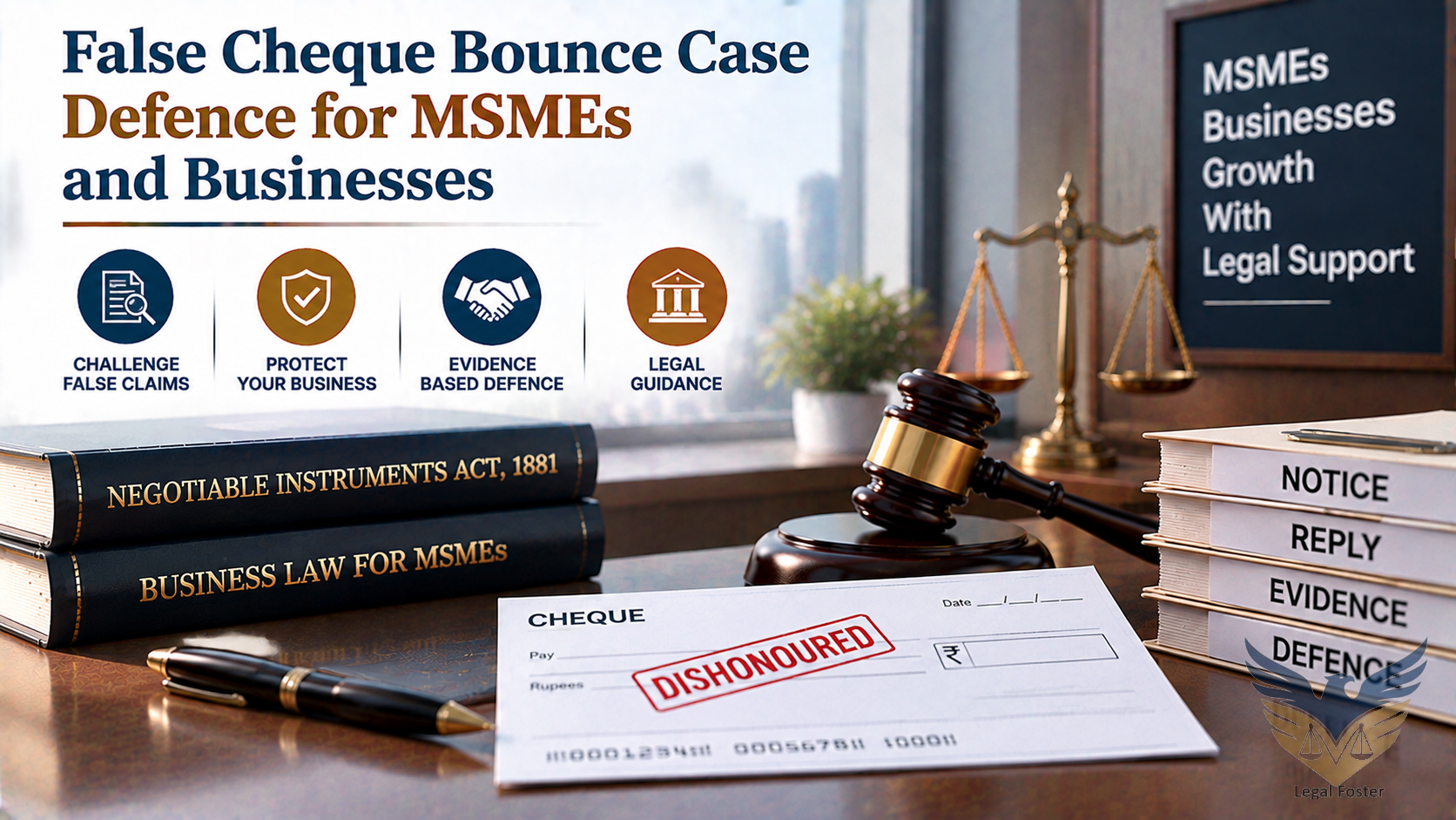 False Cheque Bounce Case in Business Disputes Legal Defence and Rights of Accused Parties