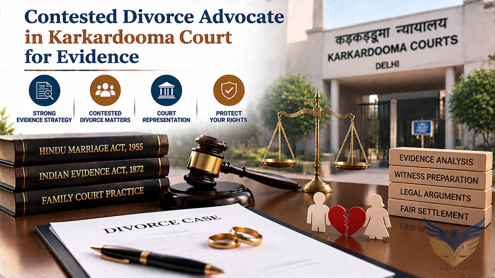 How Can a Contested Divorce Advocate in Karkardooma Court Help With Evidence?