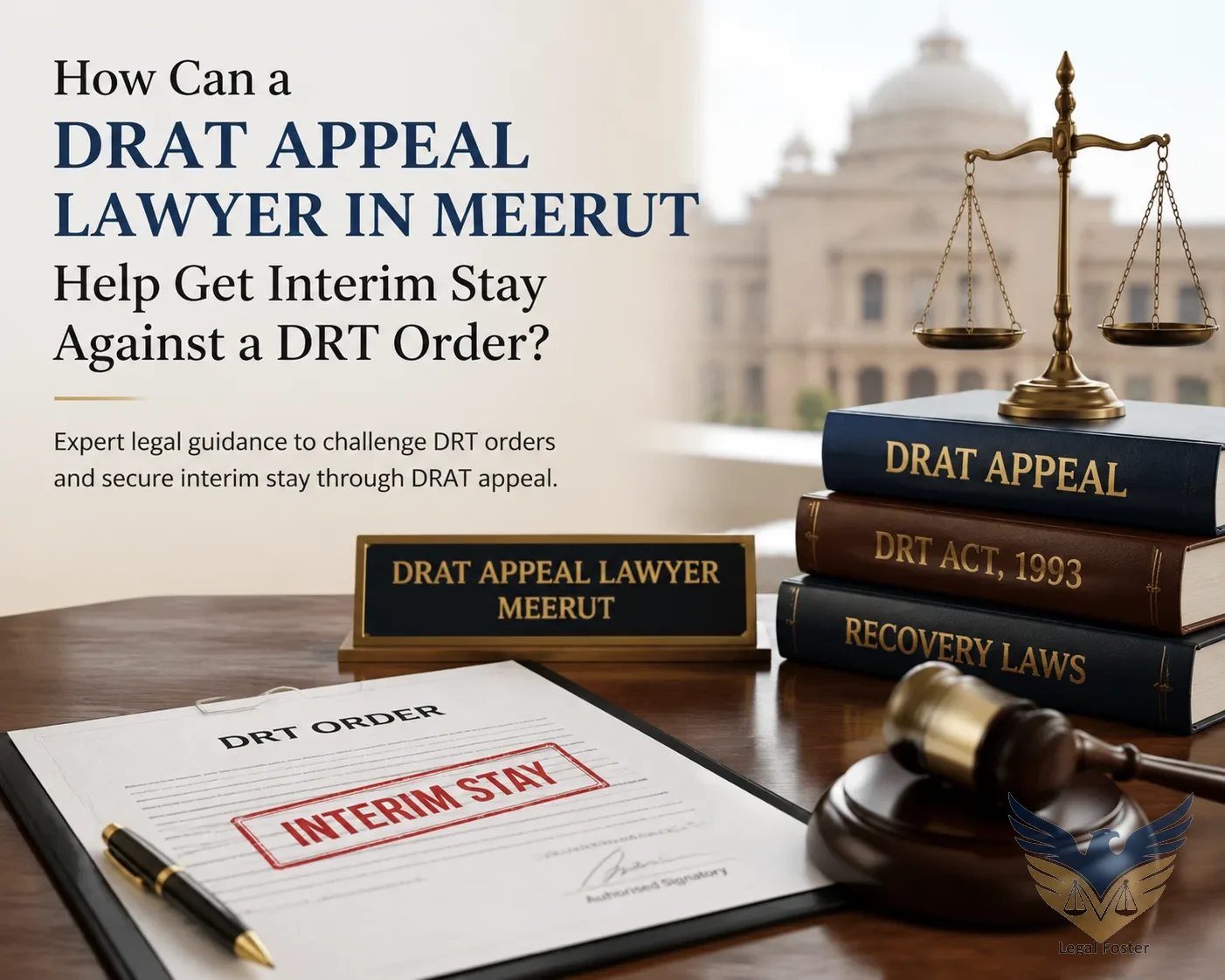 How Can a DRAT Appeal Lawyer in Meerut Help Get Interim Stay Against a DRT Order?