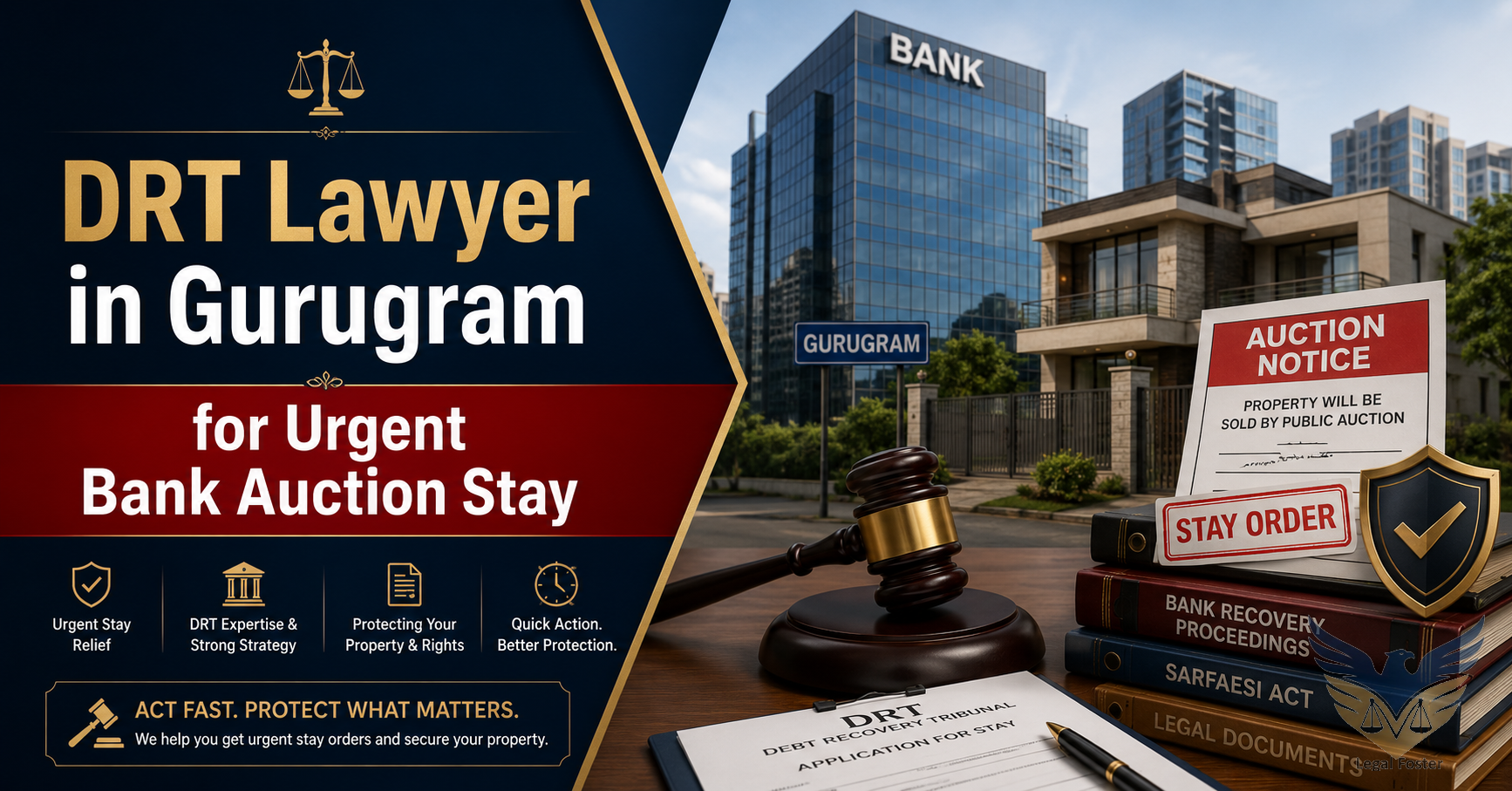 How Can a DRT Lawyer in Gurugram Help Stop an Urgent Bank Auction?