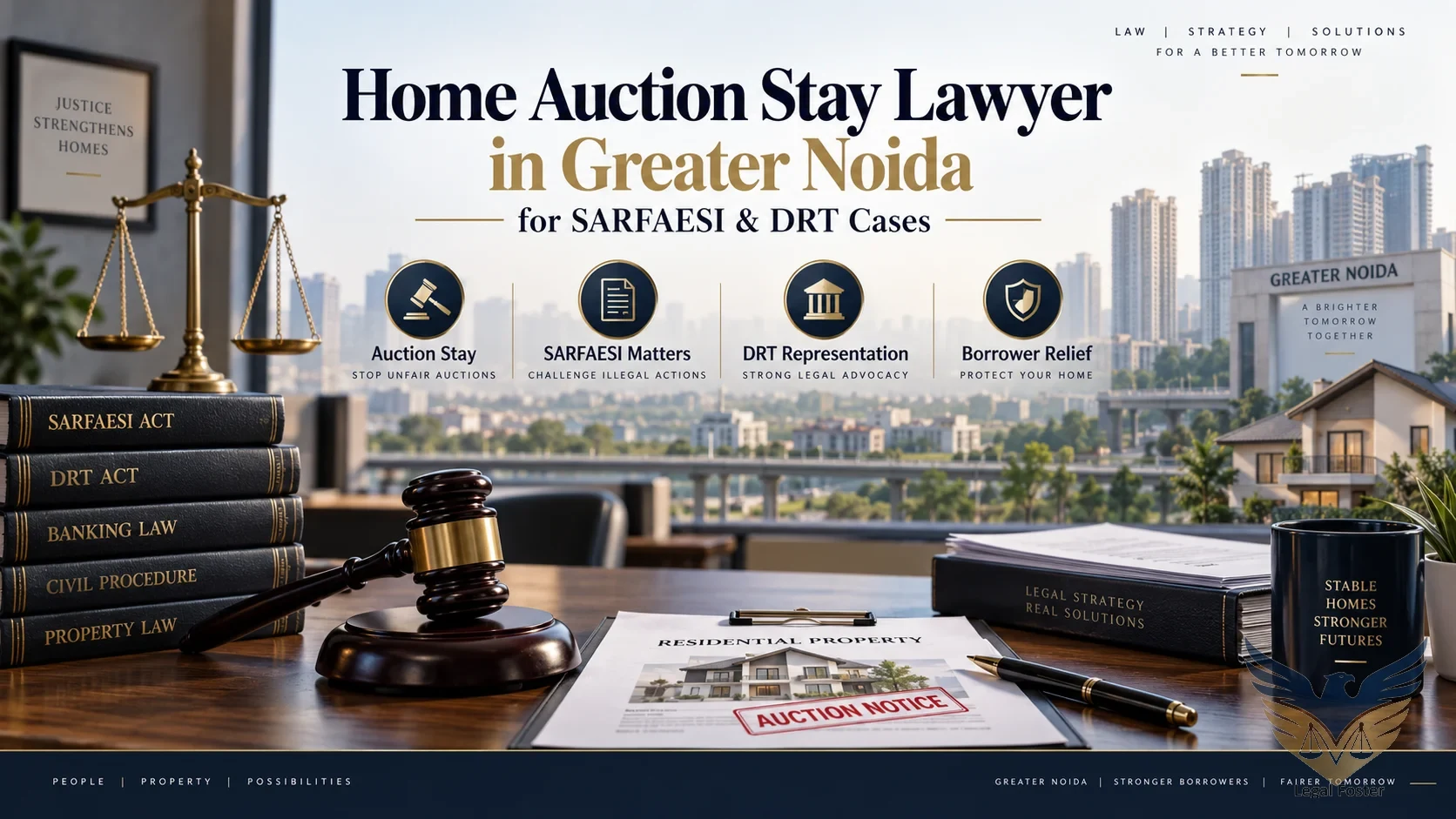 How Can a Home Auction Stay Lawyer in Greater Noida Help Borrowers Facing Debt Pressure?