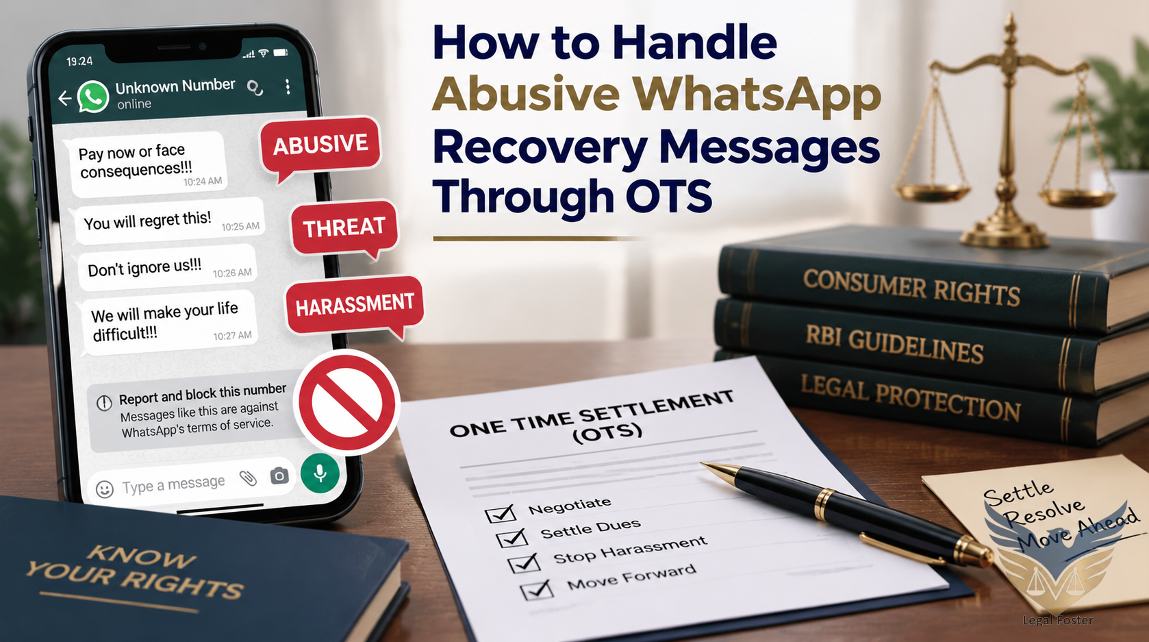 How Can Borrowers Handle Abusive WhatsApp Recovery Messages From Payday Loan Apps Through OTS?