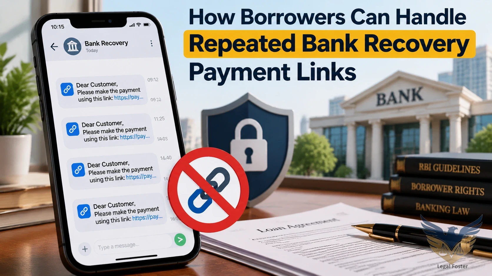 How Can Borrowers Handle Repeated Payment Link Messages From Bank Recovery Teams?
