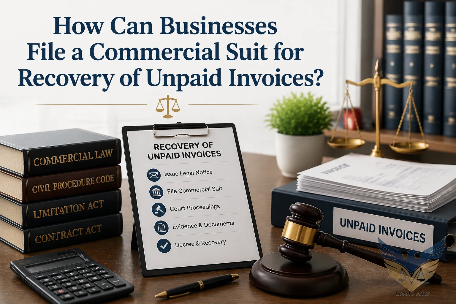 How Can Businesses File a Commercial Suit for Recovery of Unpaid Invoices?