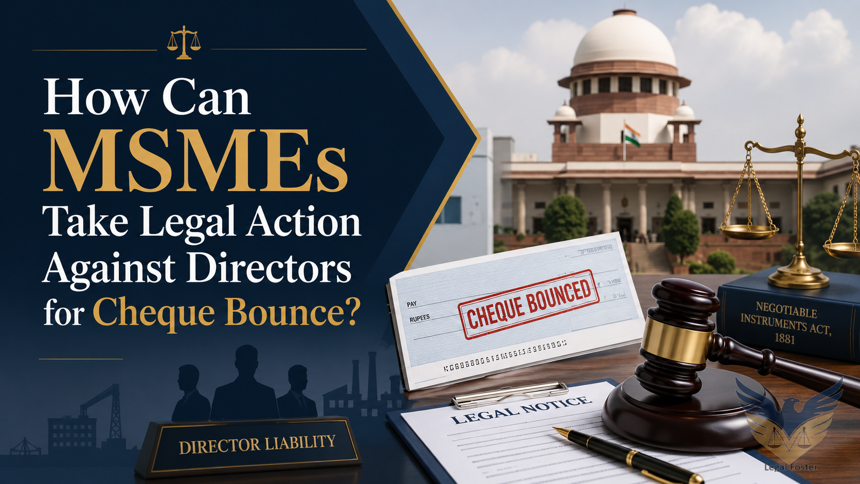 How Can MSMEs Initiate Legal Action Against Directors for Cheque Bounce Cases?