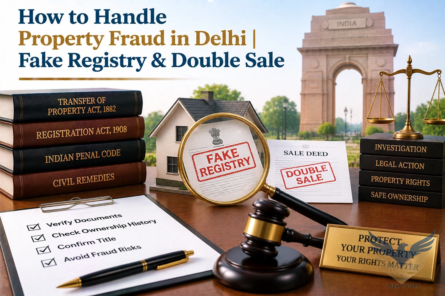 How Can You Handle Property Fraud in Delhi Involving Fake Registry and Double Sale?