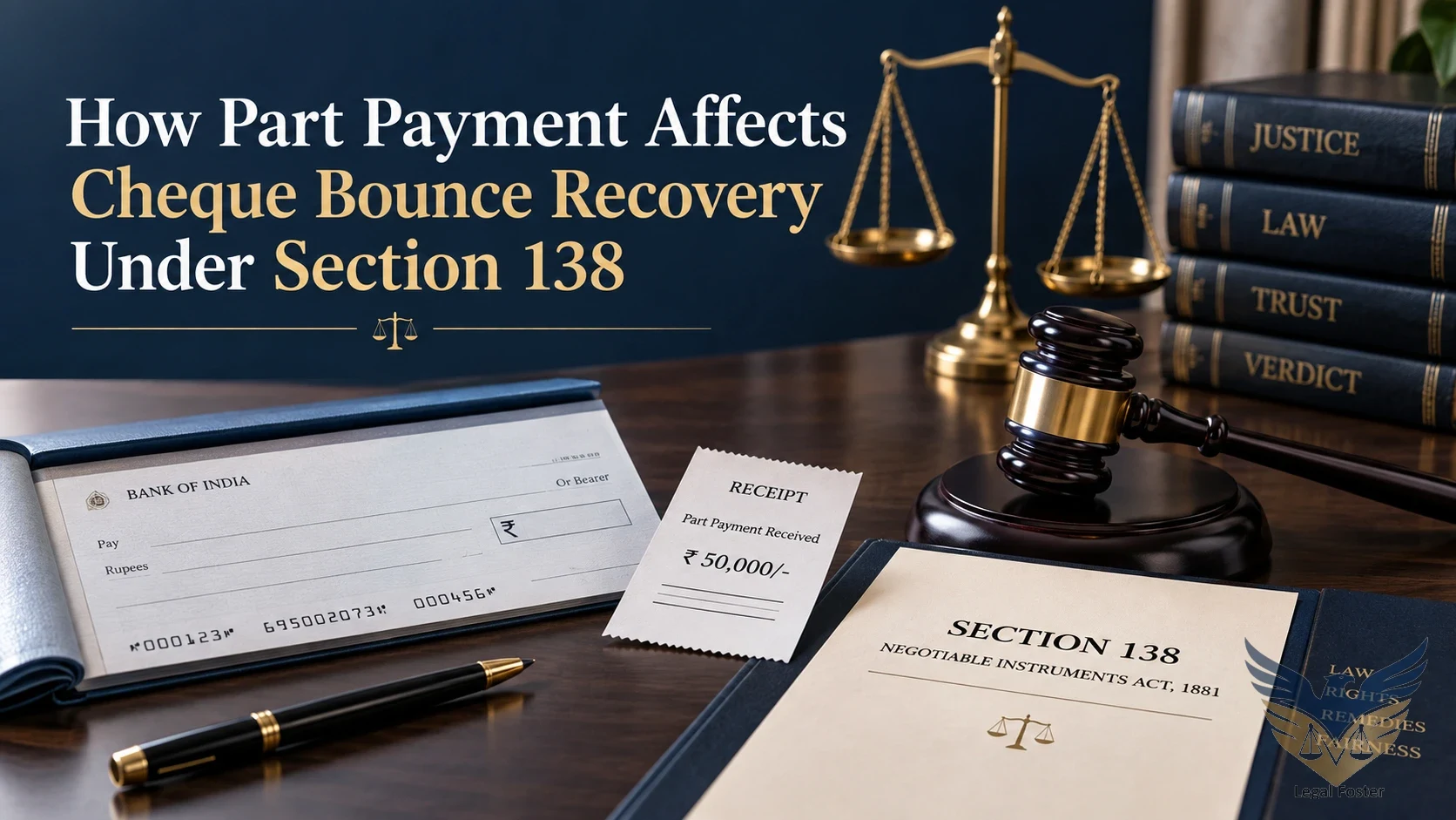 How Does Part Payment by the Accused Affect Cheque Bounce Recovery?