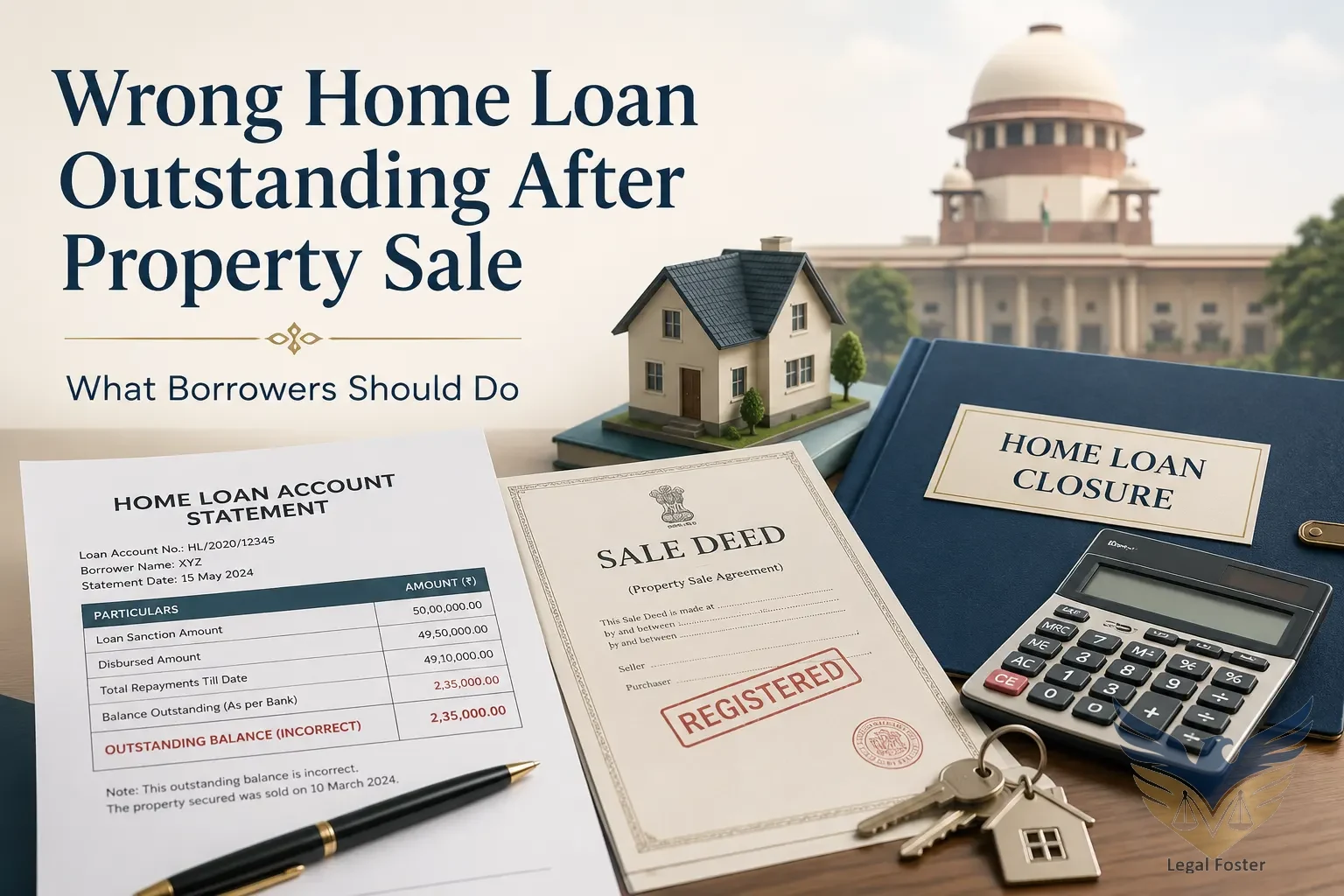 How to Handle Wrong Outstanding for Home After Sale Notice