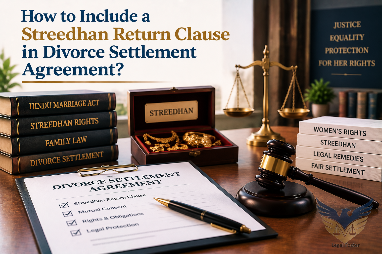 How to Include a Streedhan Return Clause in a Divorce Settlement Agreement?
