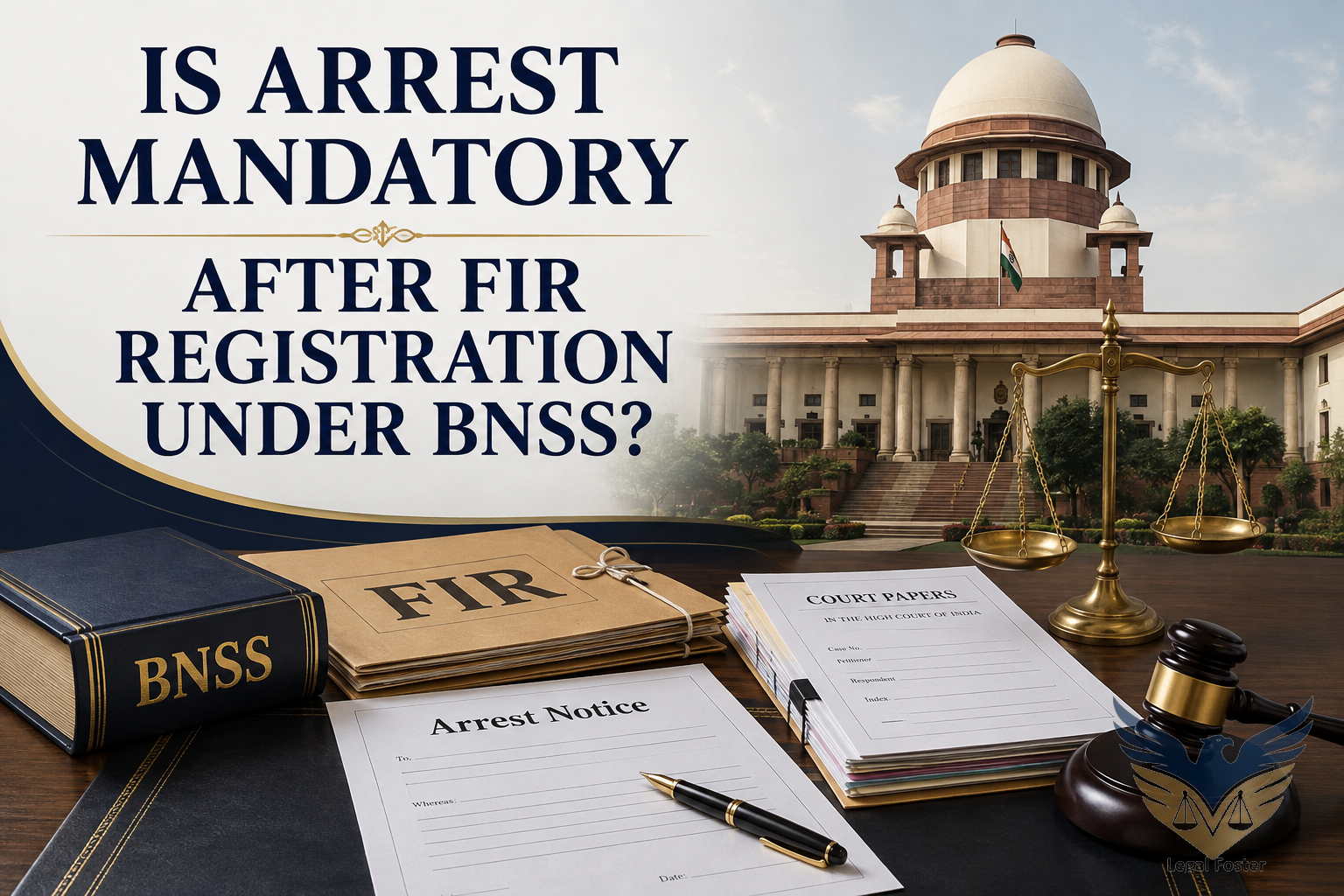Is Immediate Arrest Compulsory After FIR Registration Under BNSS?