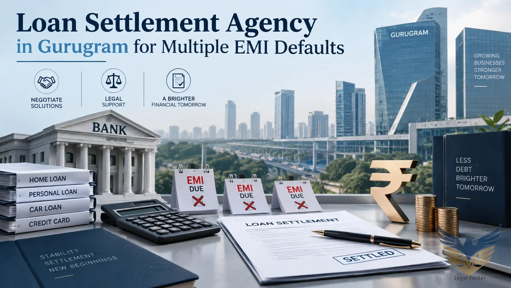 Loan Settlement Agency in Gurugram for Multiple EMI Defaults