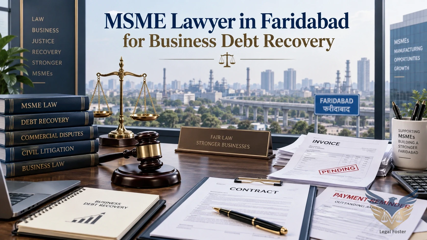MSME Lawyer in Faridabad for Business Debt Recovery: Legal Support for Recovering Pending Payments