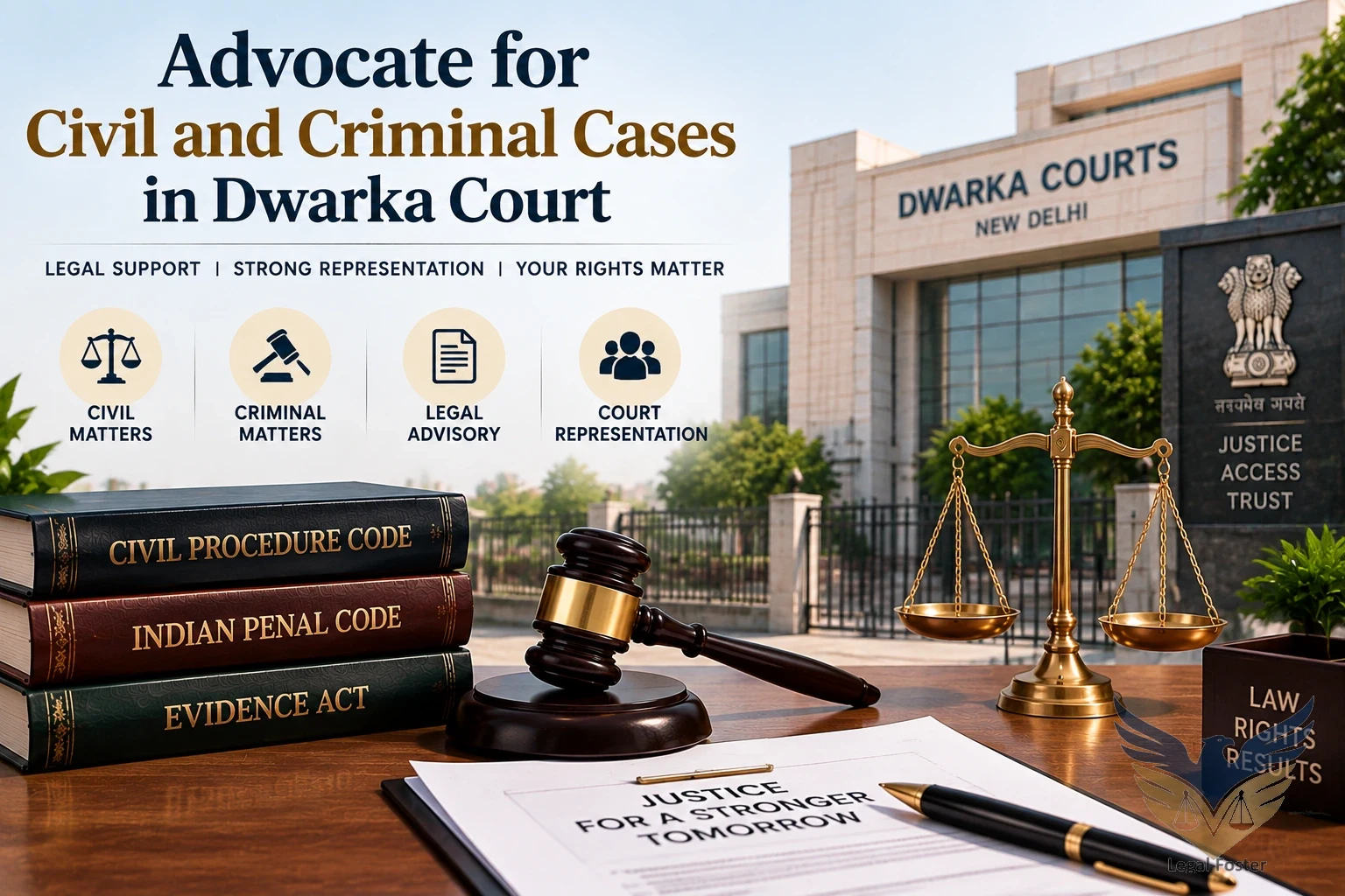 Need Advocate for Civil & Criminal Cases in Dwarka Court