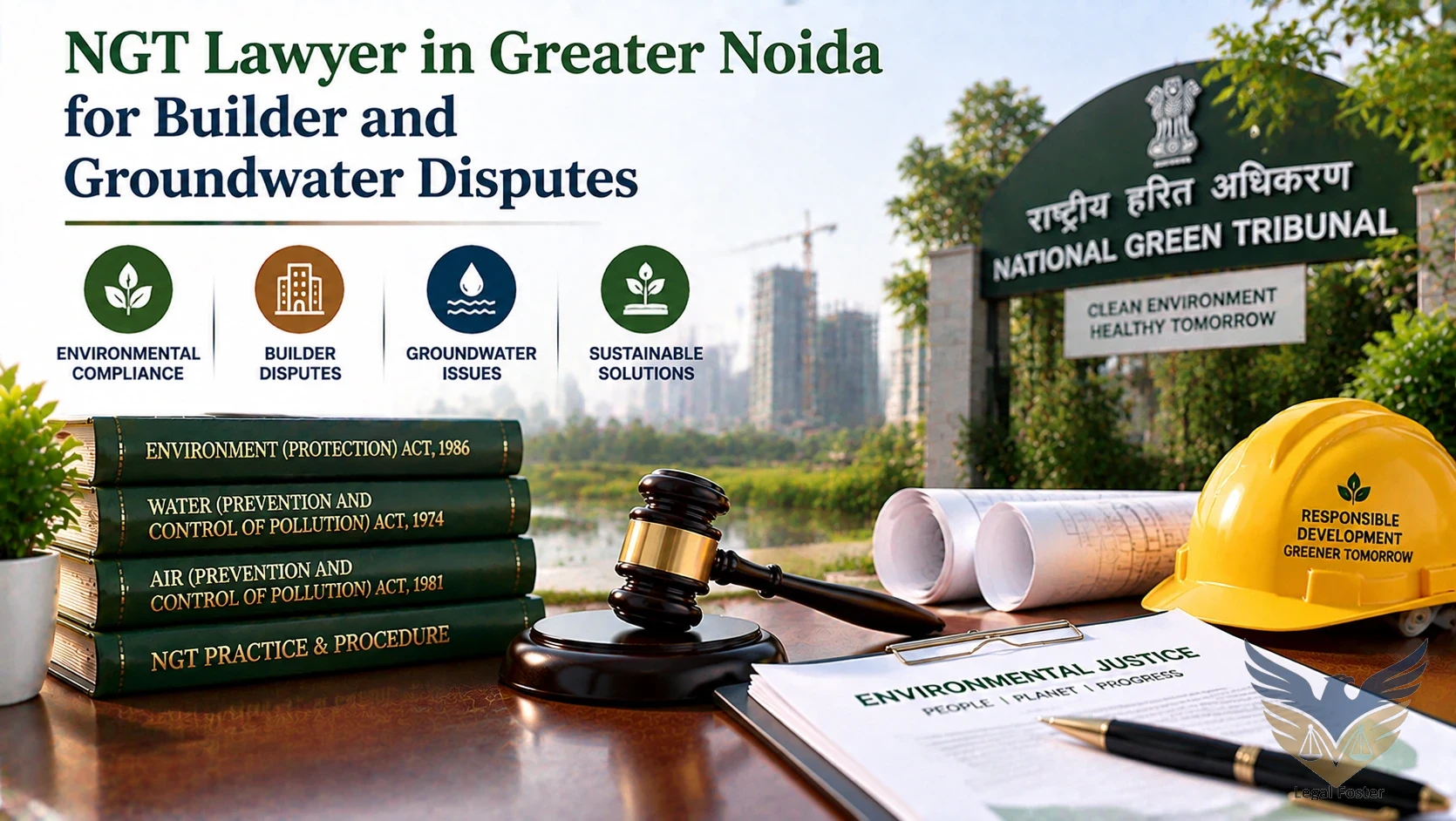 NGT Lawyer in Greater Noida for Environmental Disputes Involving Builders and Groundwater Issues