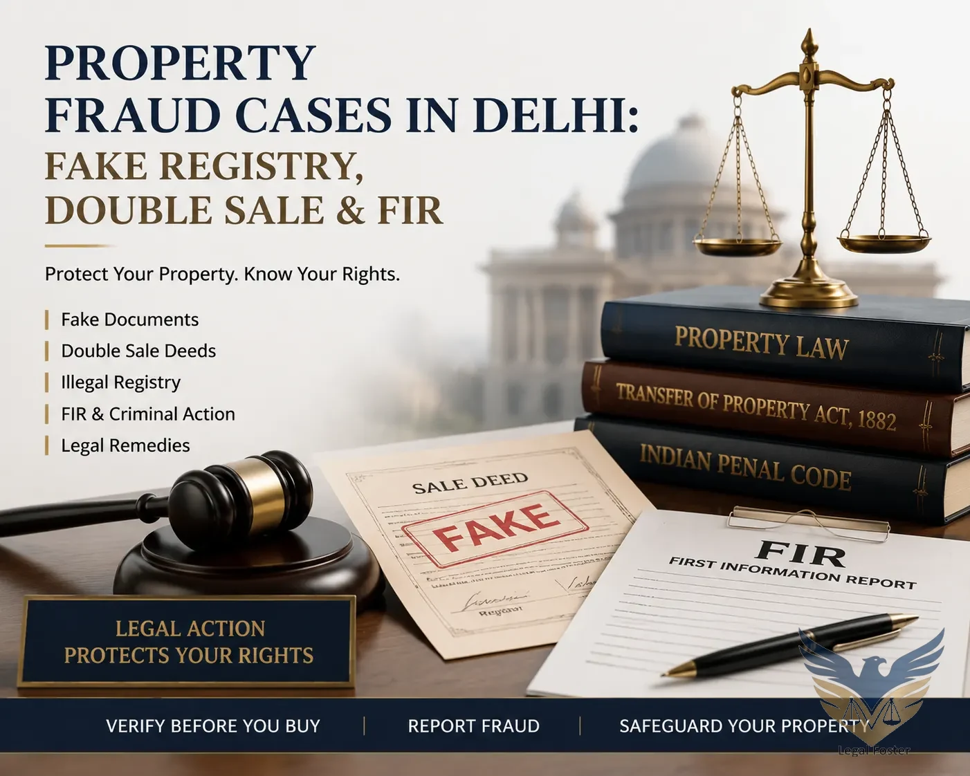 Property Fraud Cases in Delhi: Fake Registry, Double Sale, FIR and Civil Suit Risks