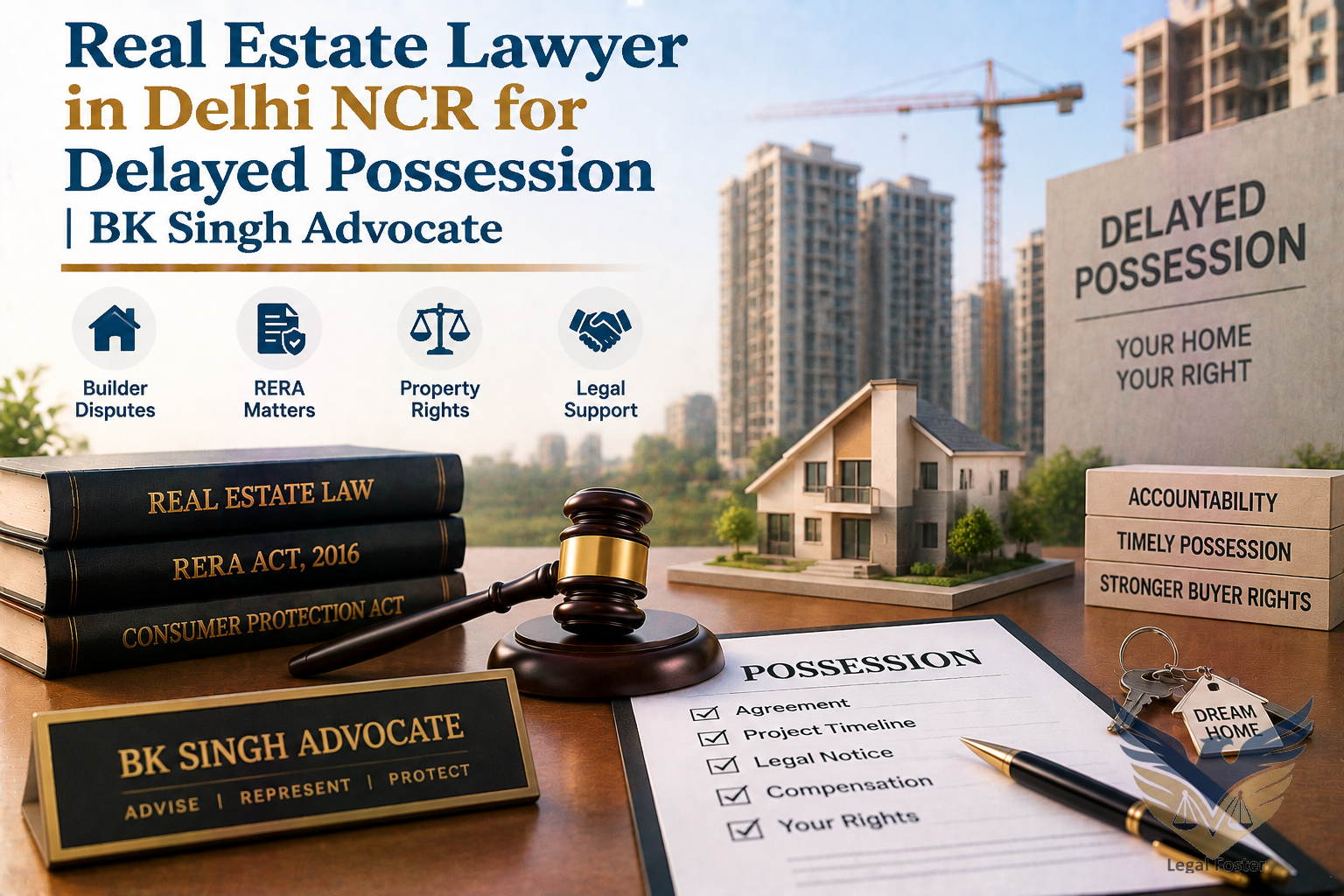 Real Estate Lawyer in Delhi NCR for Delayed Possession