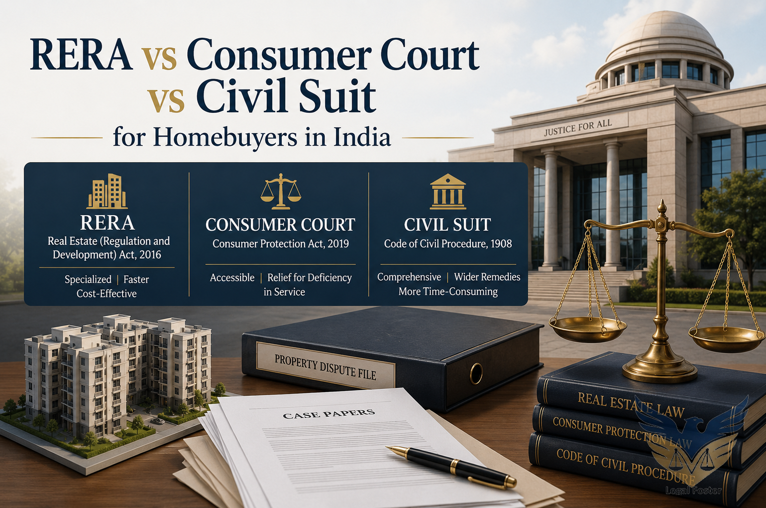 RERA, Consumer Court or Civil Suit: Which Is Best for Homebuyers?