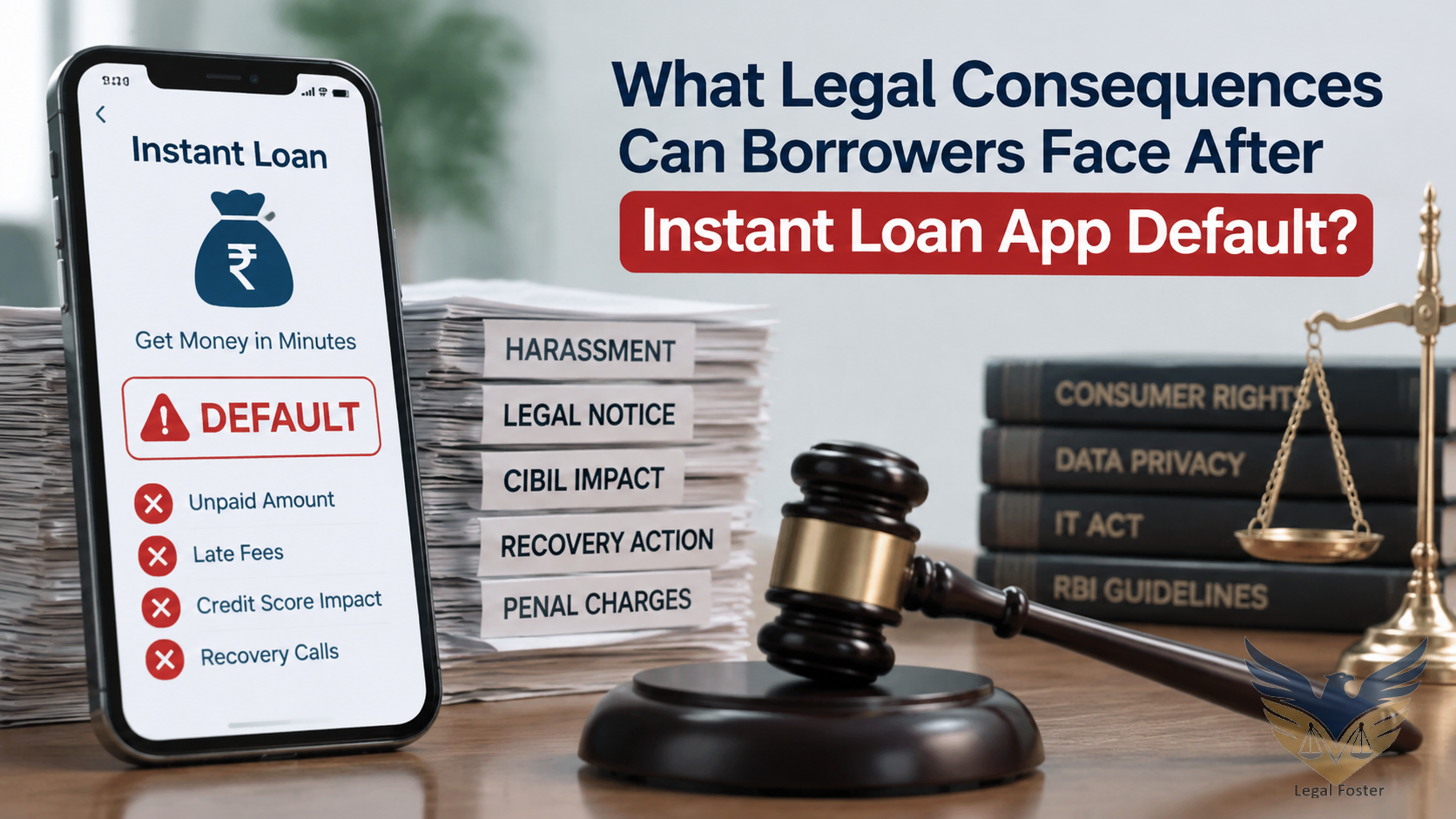 What Legal Consequences Can Borrowers Face After Instant Loan App Default?
