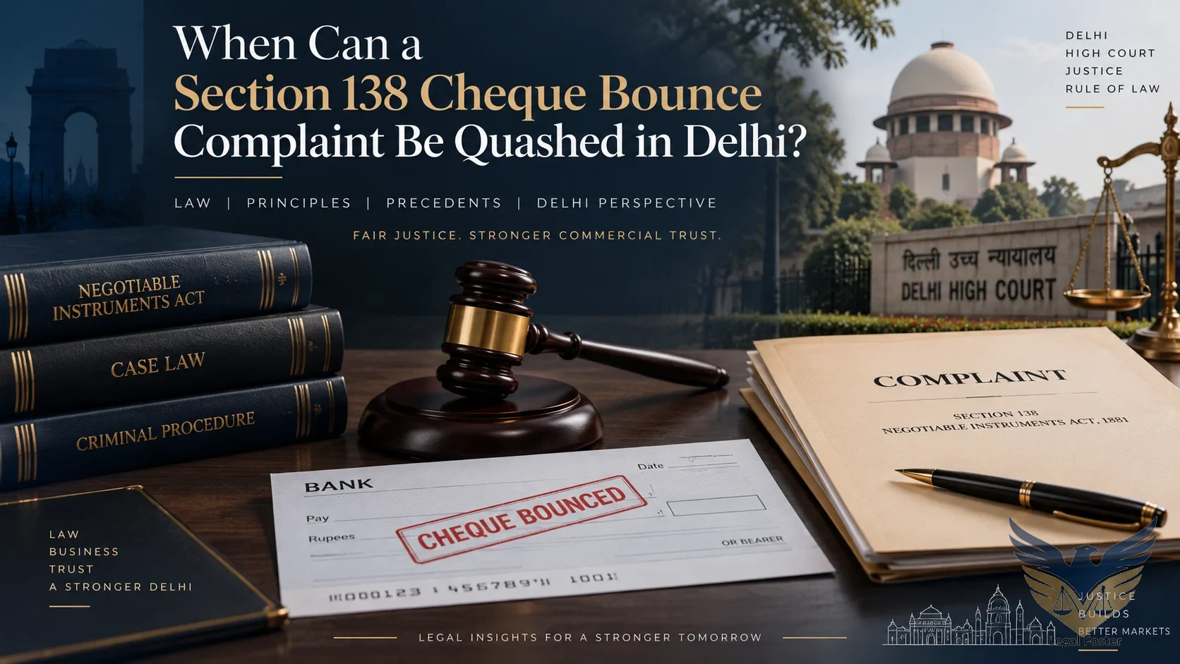 When Can a Section 138 Cheque Bounce Complaint Be Quashed in Delhi?