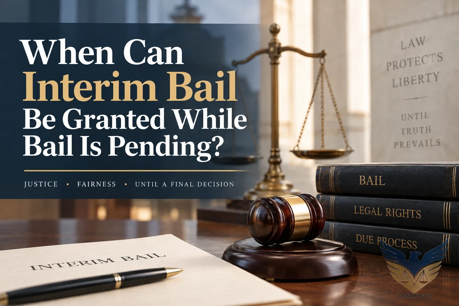When Can Interim Bail Be Granted While a Bail Application Is Pending?