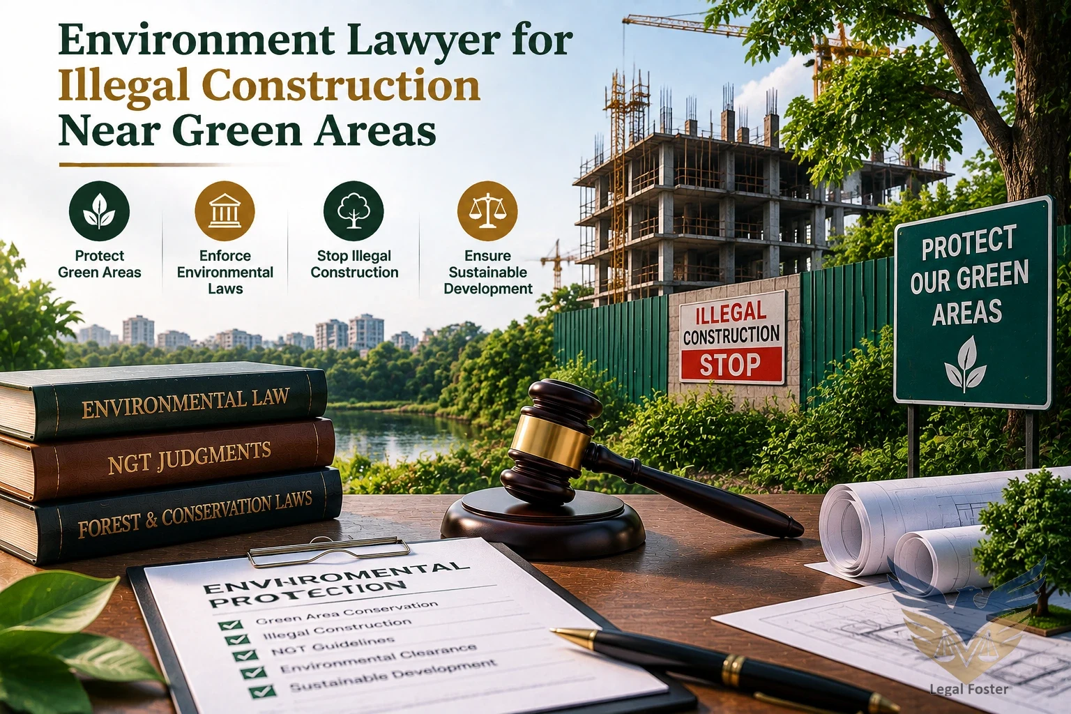 When Should You Consult an Environment Lawyer for Illegal Construction Near Green Areas?