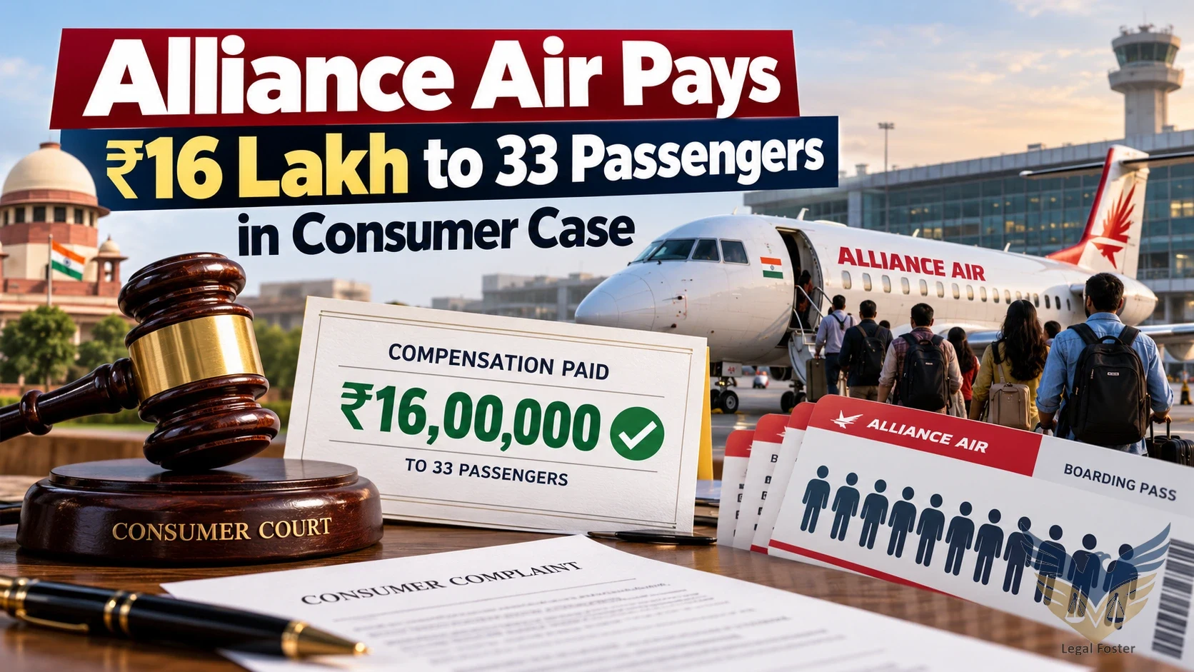 Alliance Air Compensates 33 Passengers with Over ₹16 Lakh After Consumer Court Issues Non-Bailable Warrant Over Flight Cancellation