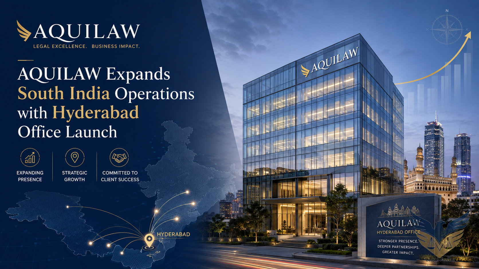 AQUILAW Expands South India Operations with Hyderabad Office Launch