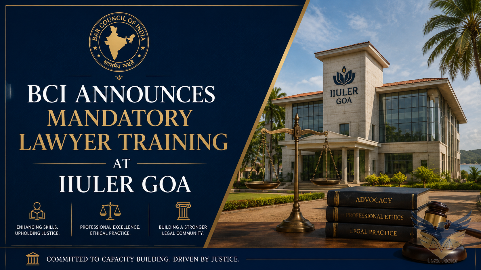 BCI Chairman Announces Mandatory Training for All Lawyers at Upcoming National Legal Academy in IIULER Goa