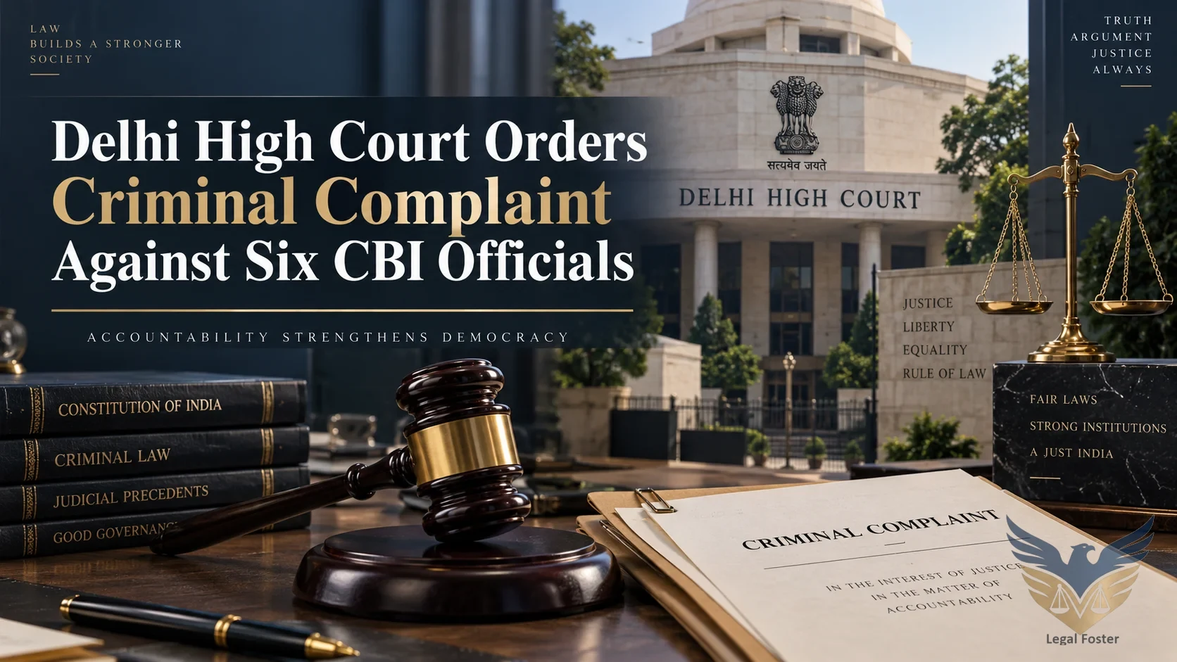 Delhi High Court Directs Criminal Complaint Against Six CBI Officials Over False Statements