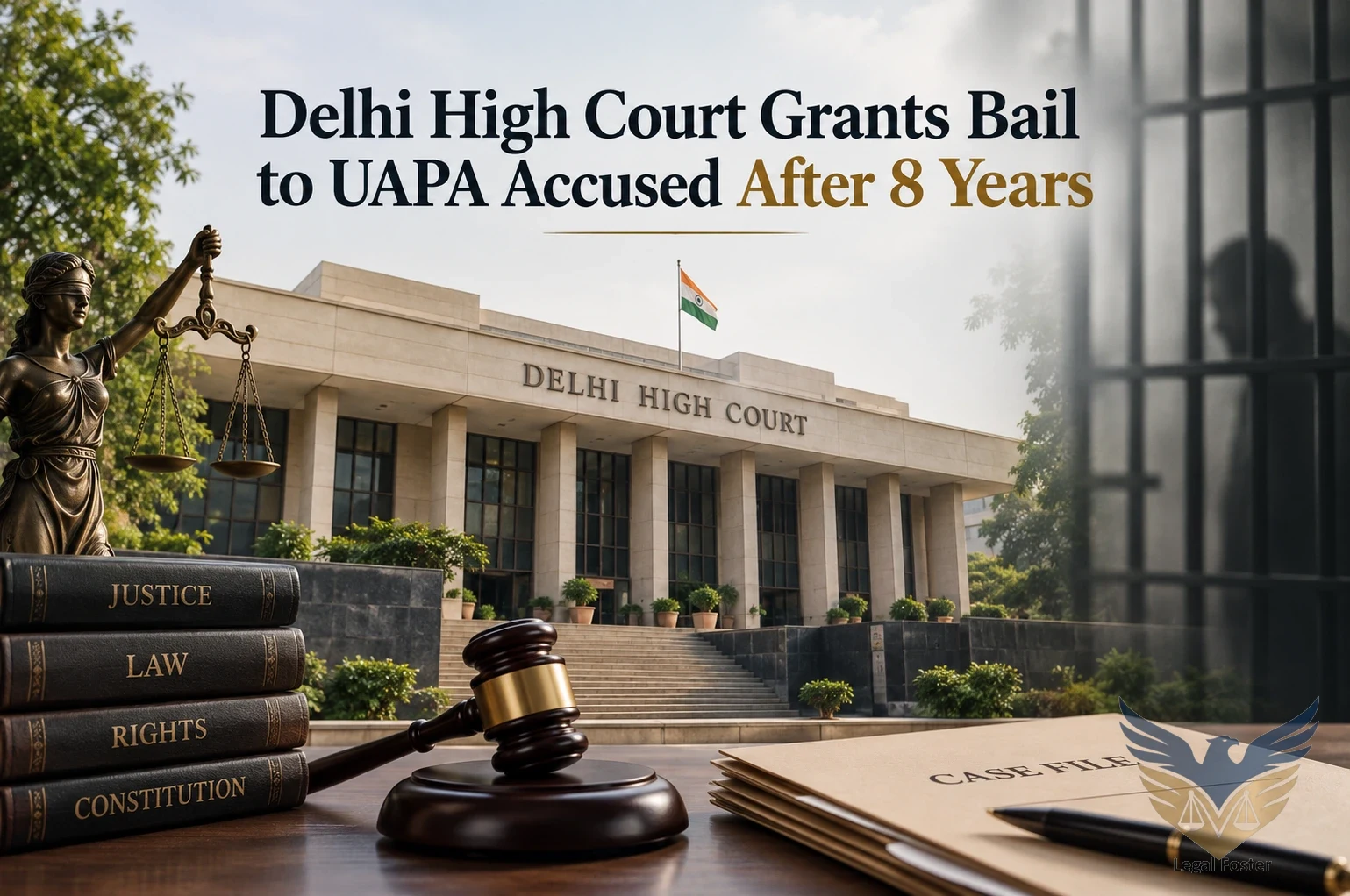 Delhi High Court Grants Bail to UAPA Accused After Eight Years in Custody