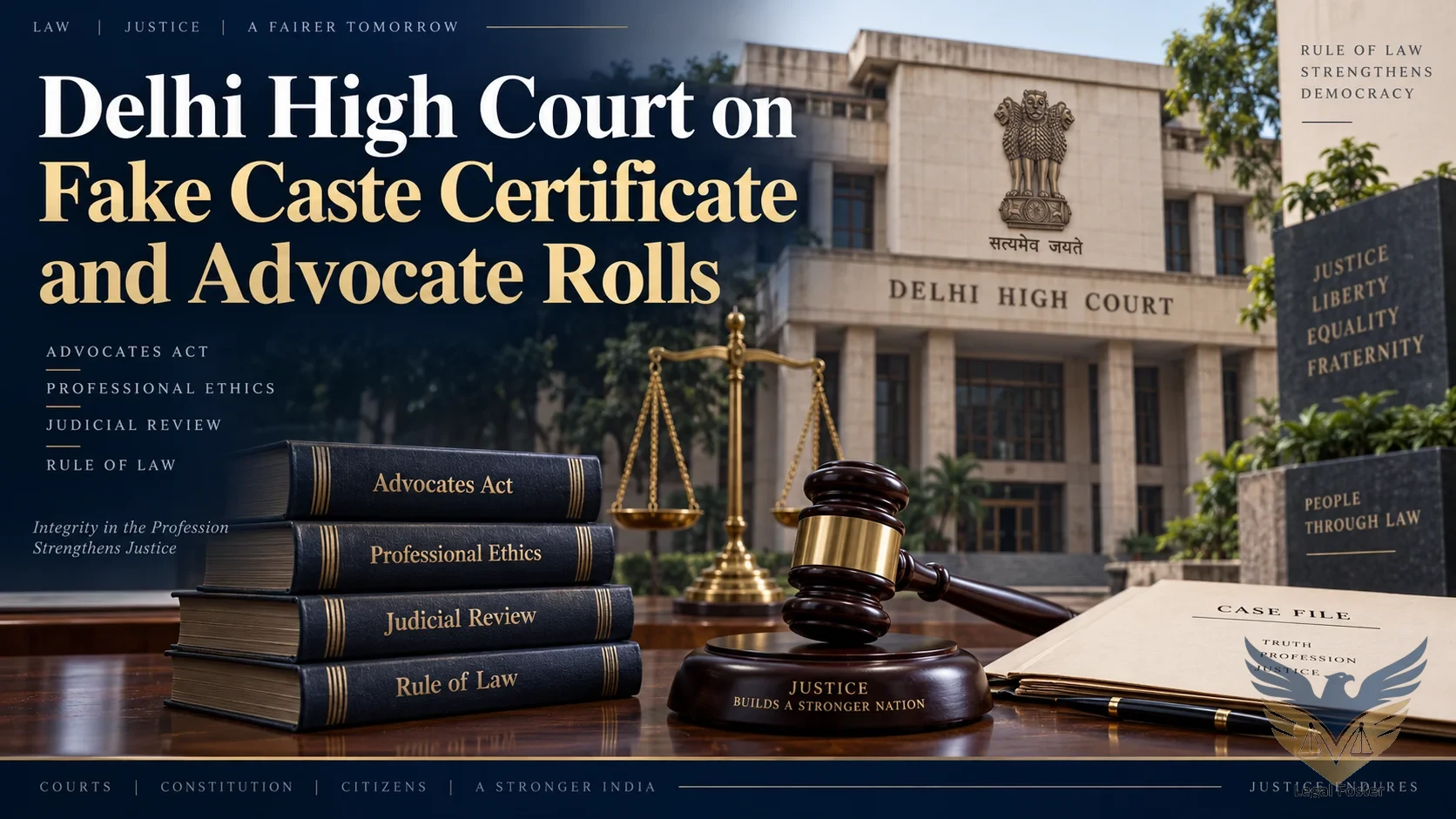 Delhi High Court Says Fake Caste Certificate Alone Cannot Remove Lawyer From Advocate Rolls