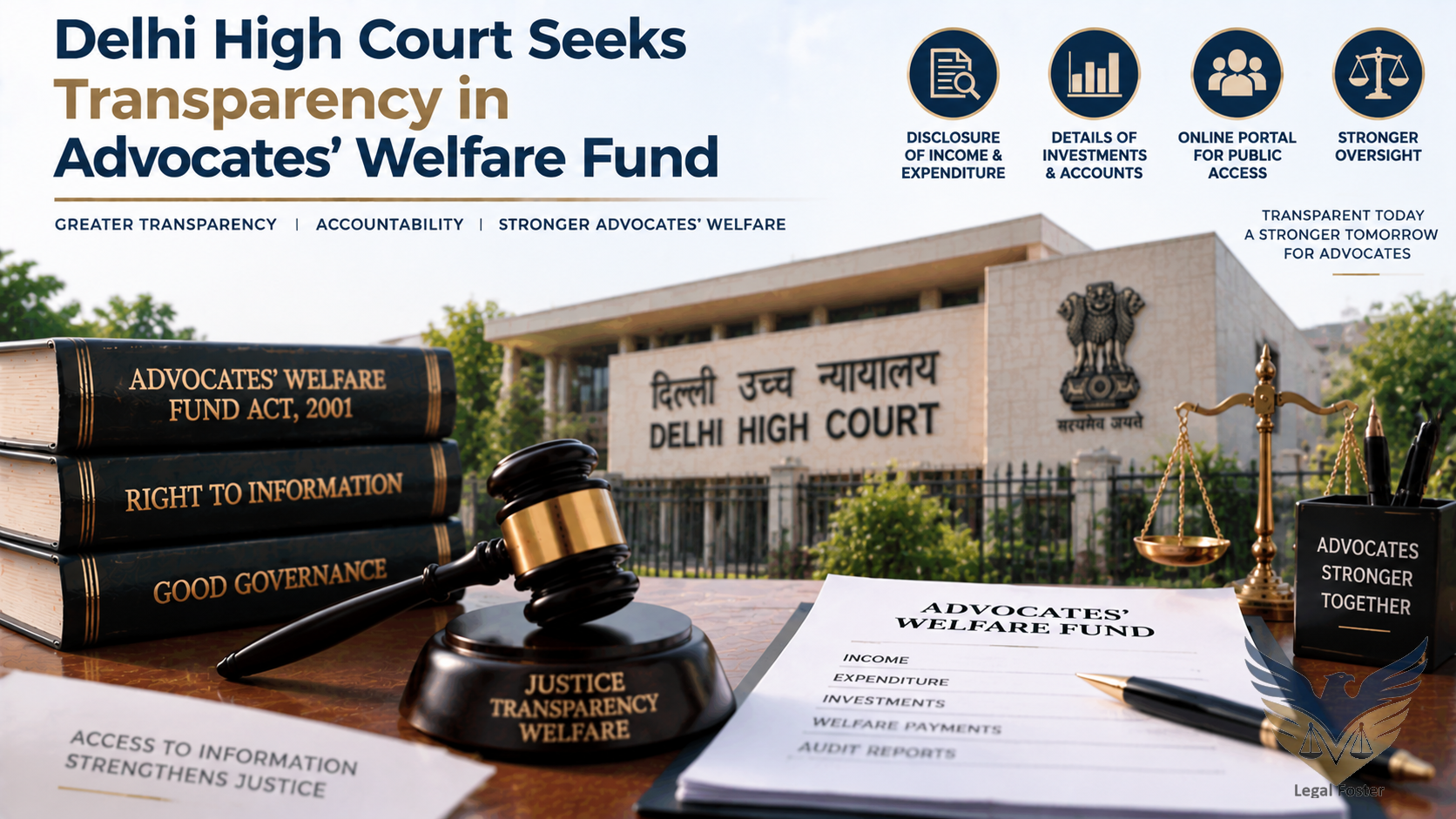 Delhi High Court Seeks Responses on PIL Seeking Transparency in Advocates’ Welfare Fund