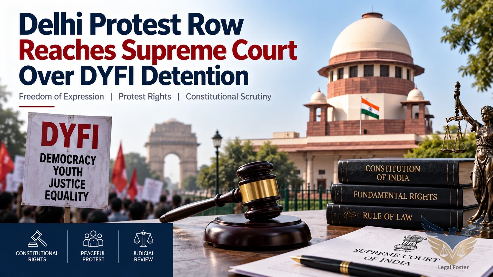 Delhi Protest Row Reaches Supreme Court Over Alleged Torture of DYFI Members