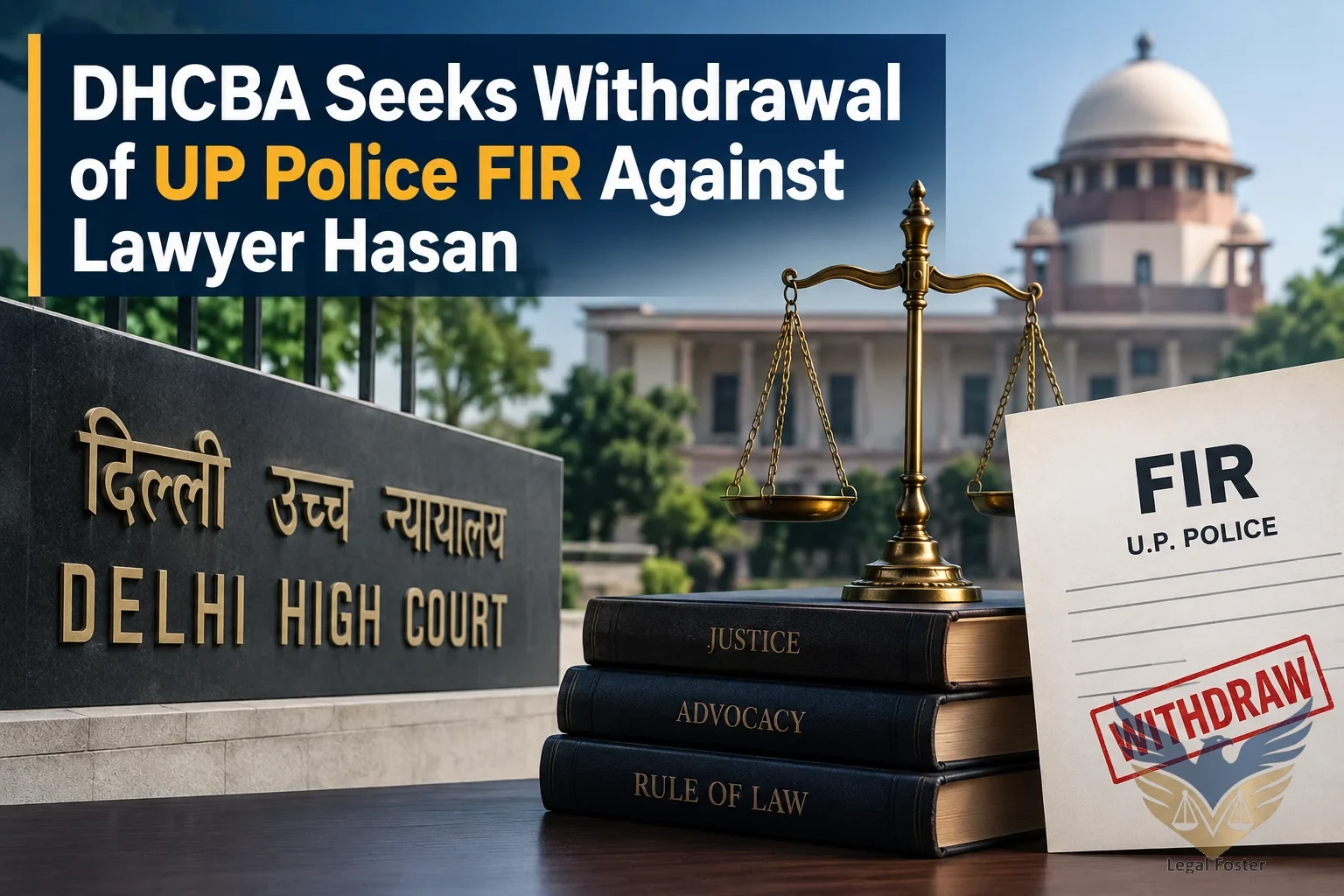 DHCBA Seeks Withdrawal of UP Police FIR Against Lawyer Over Ayush Malik Case Post