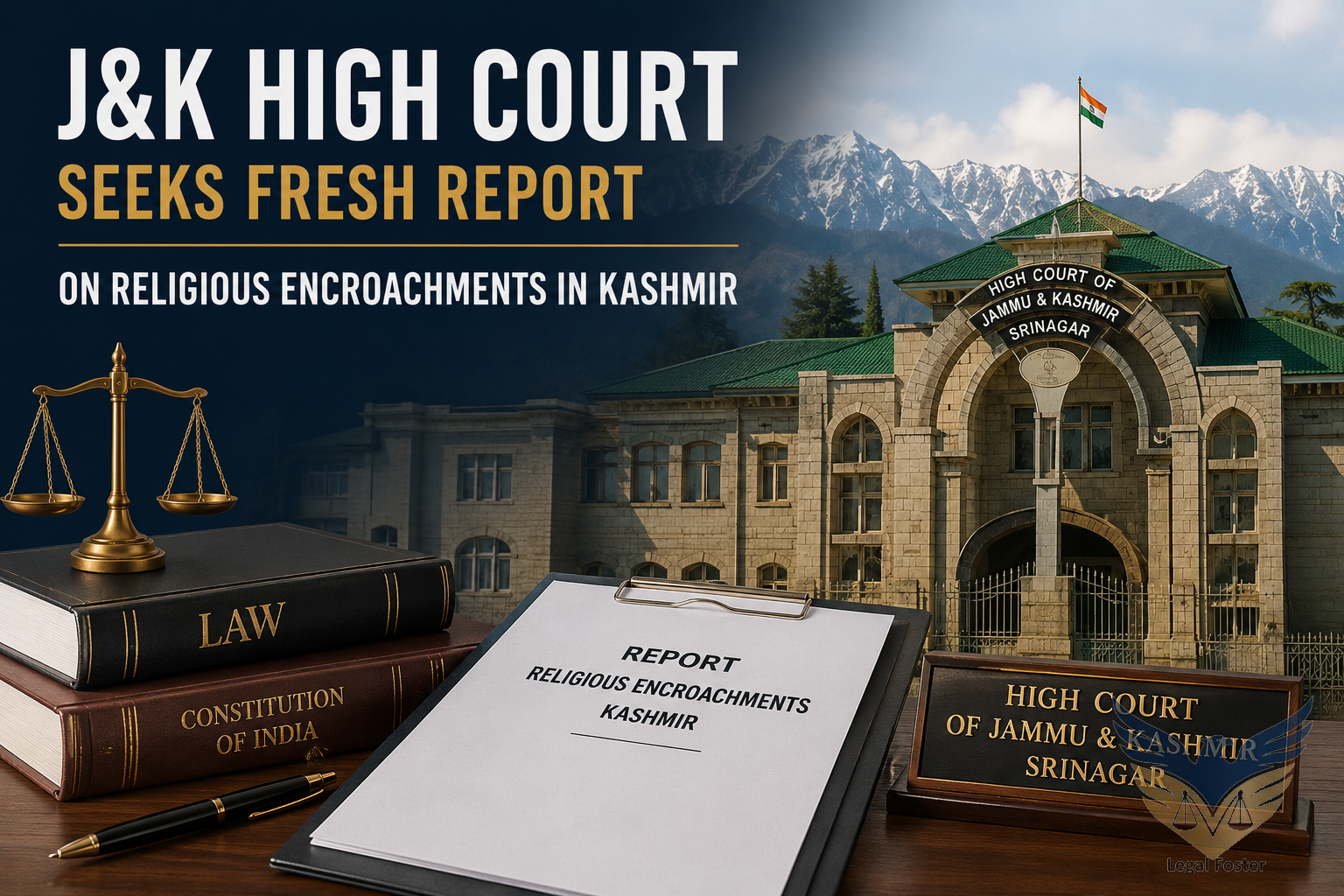 J&K High Court Seeks Fresh Report on Encroachments by Religious Institutions in Kashmir