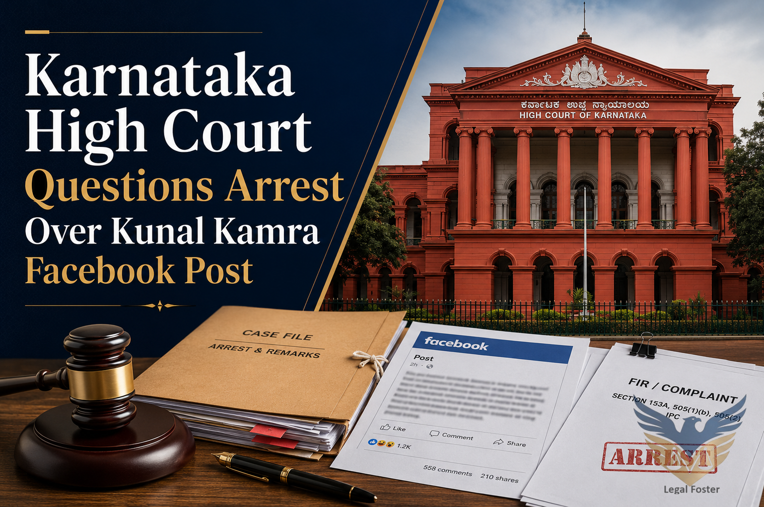 Karnataka HC Pulls Up Police for Arrest Linked to Kunal Kamra Facebook Post