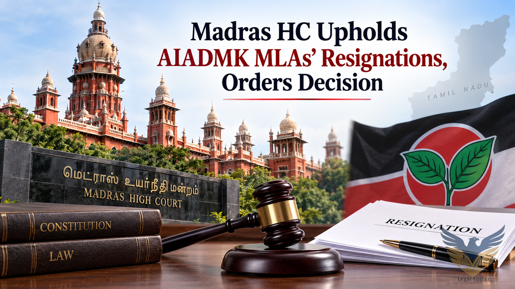 Madras HC Upholds AIADMK Defectors’ Resignations, Sets Two-Month Deadline to Decide Disqualification Pleas