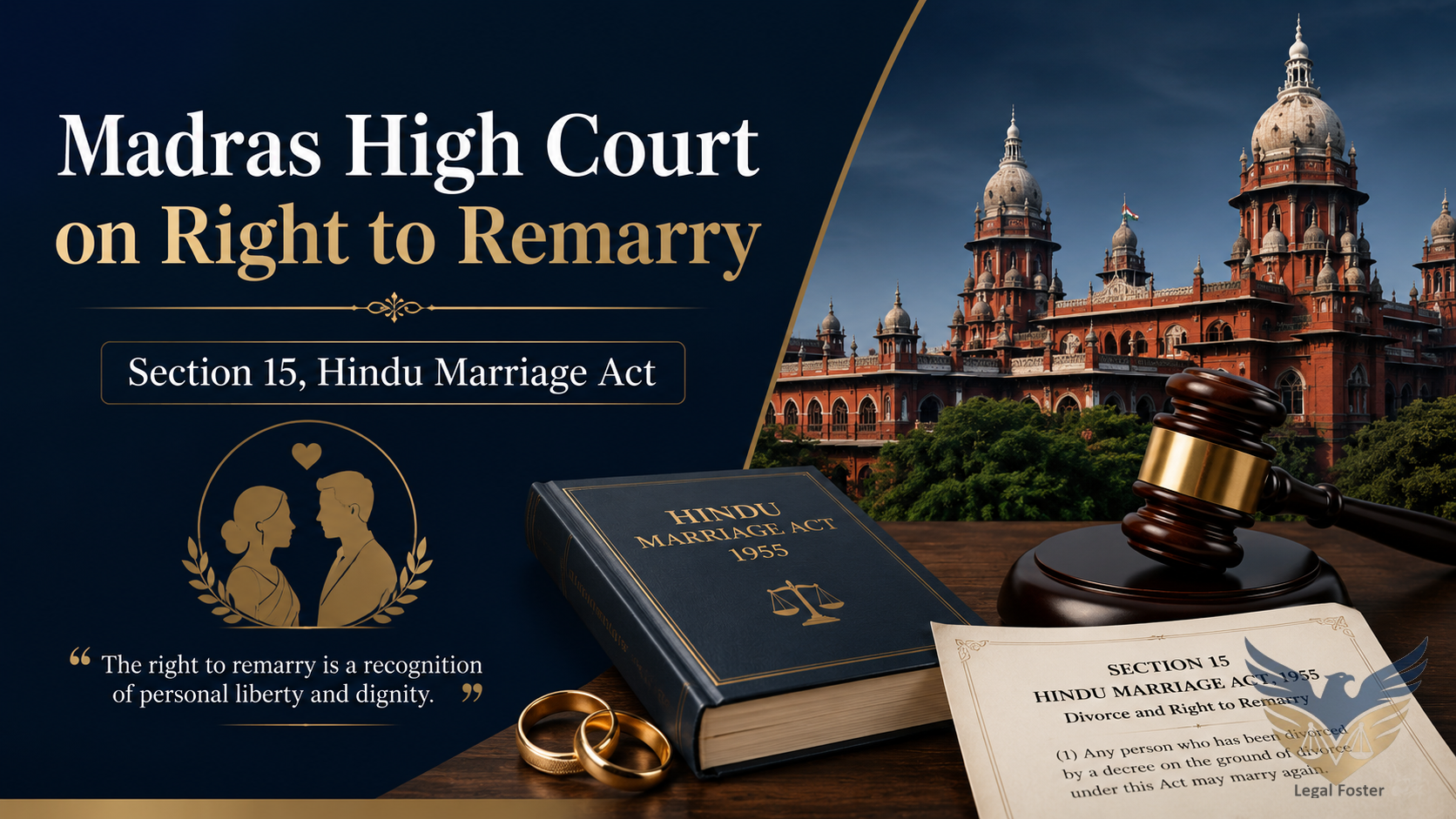 Madras High Court Calls for Changes in Hindu Marriage Act to Protect Right to Remarry as a Human Right