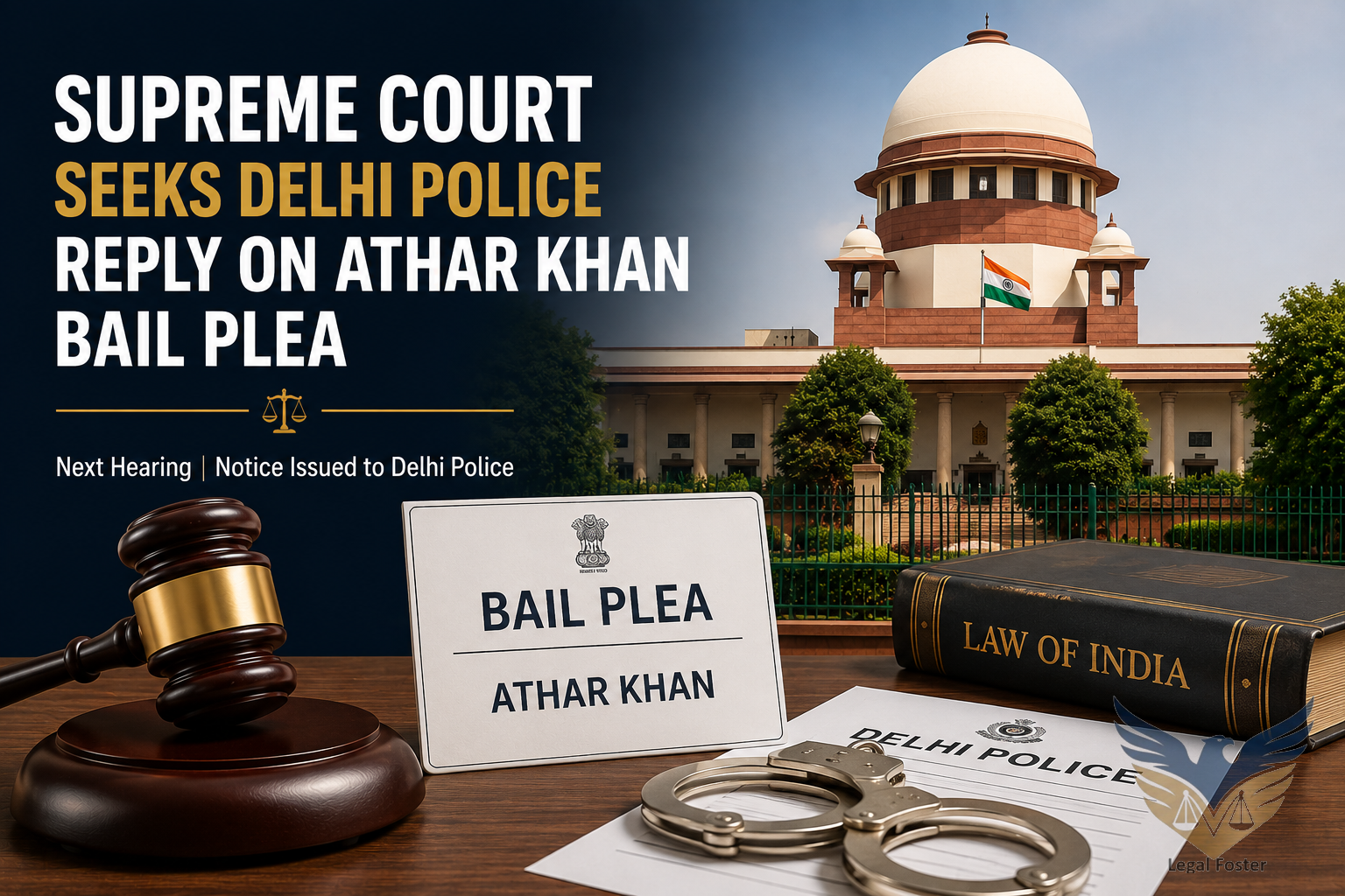Supreme Court Seeks Delhi Police Response on Bail Plea of Delhi Riots Accused Athar Khan