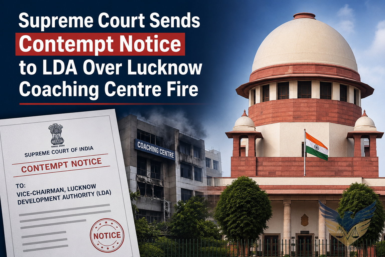 Supreme Court Sends Contempt Notice to LDA Vice-Chairman Over Lucknow Coaching Centre Fire